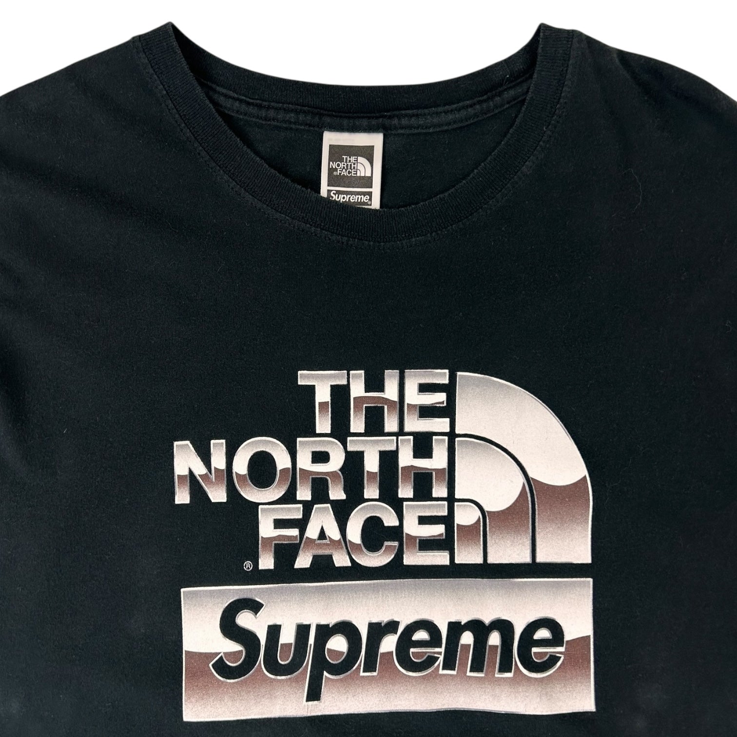 Supreme X Northface Metallic Logo T-Shirt Black