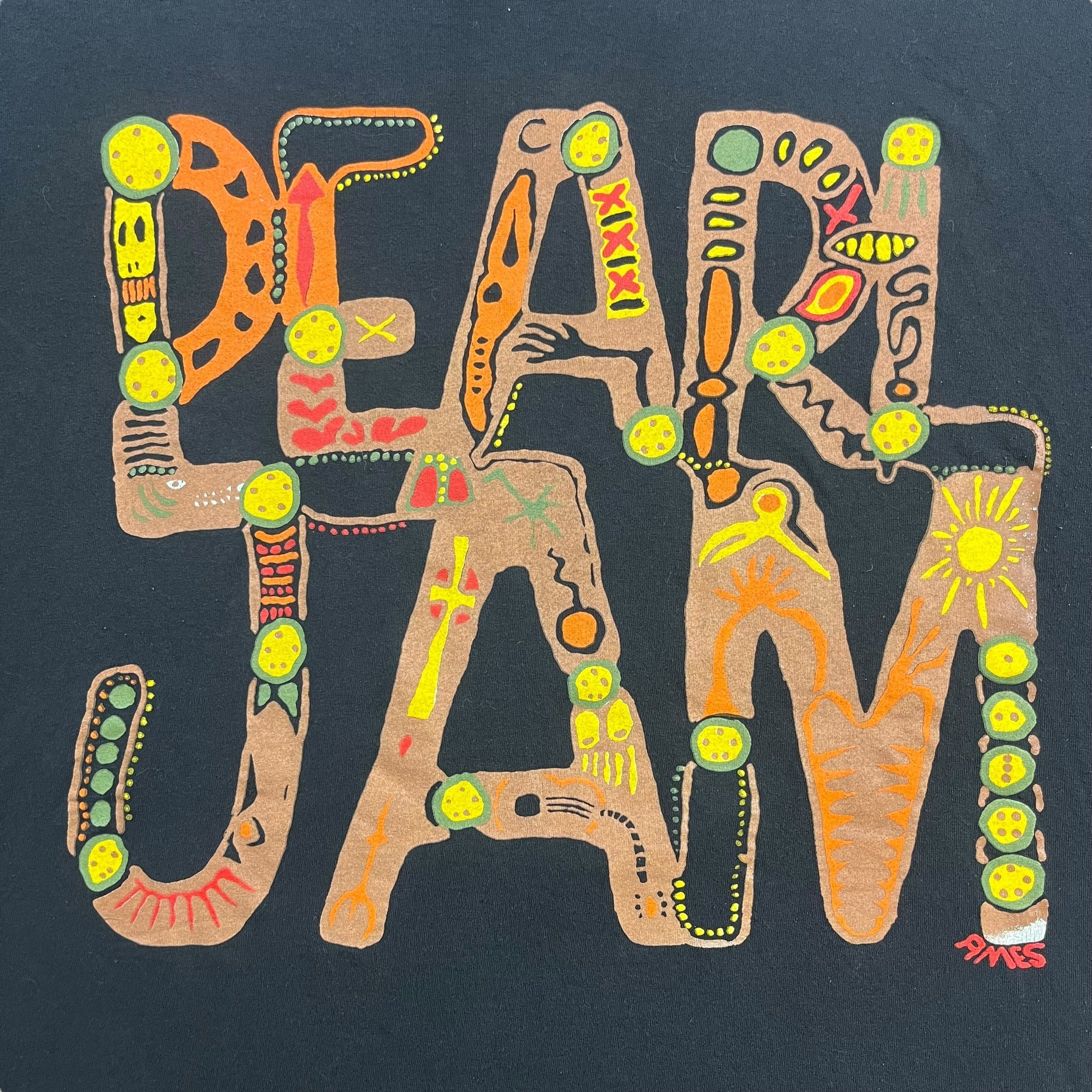 1992 Pearl Jam Music For Rhinos Tee Black
