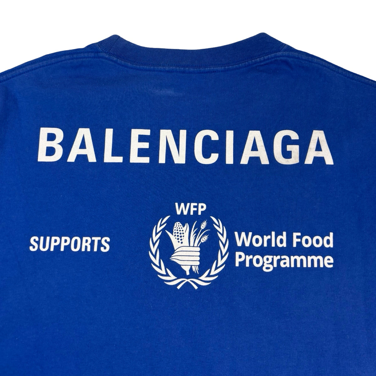 Balenciaga World Food Programme T-Shirt Blue