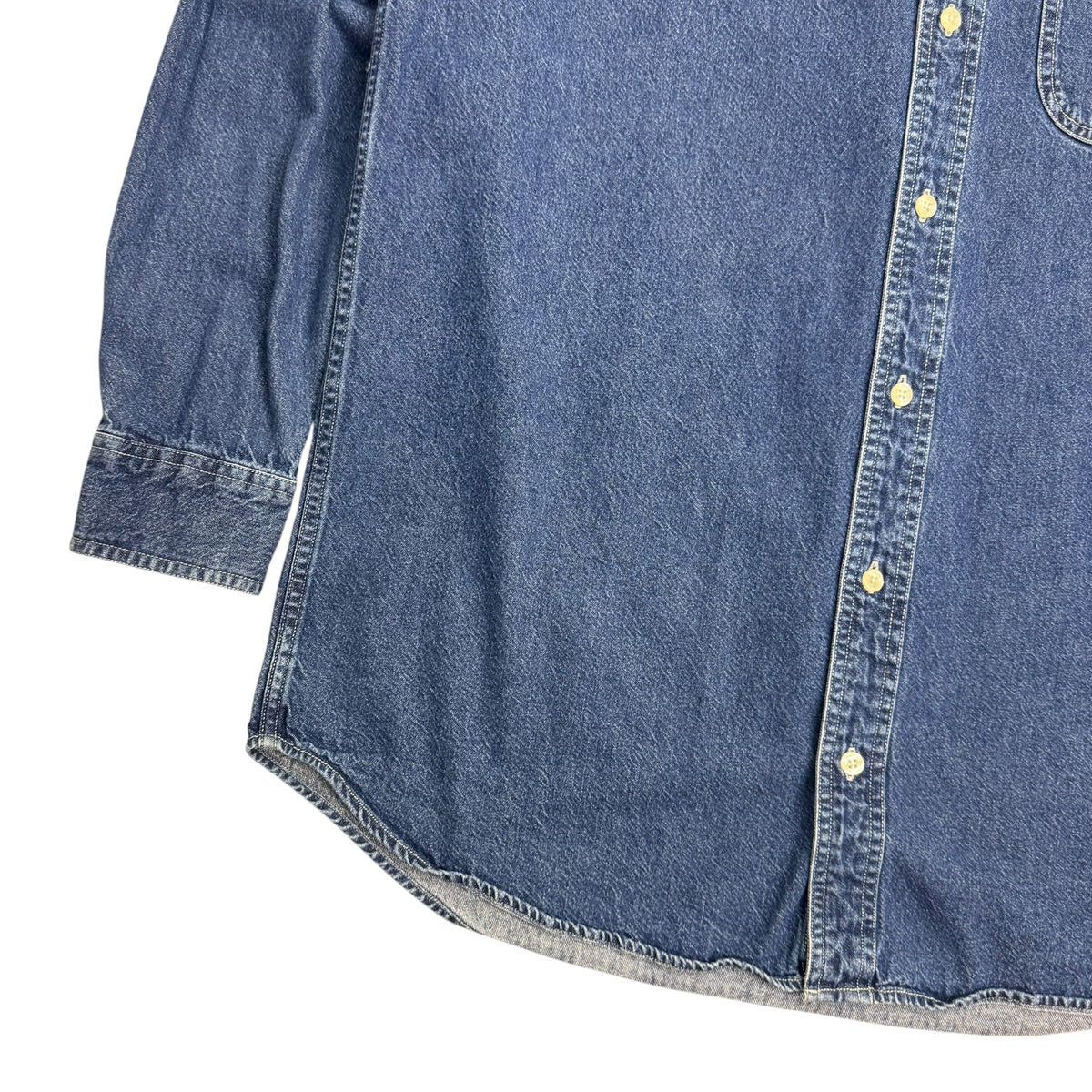 Vintage Chaps Denim L/S Button Up Shirt Dark Wash