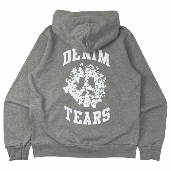 Denim Tears Denim University Zip Hoodie Grey/White