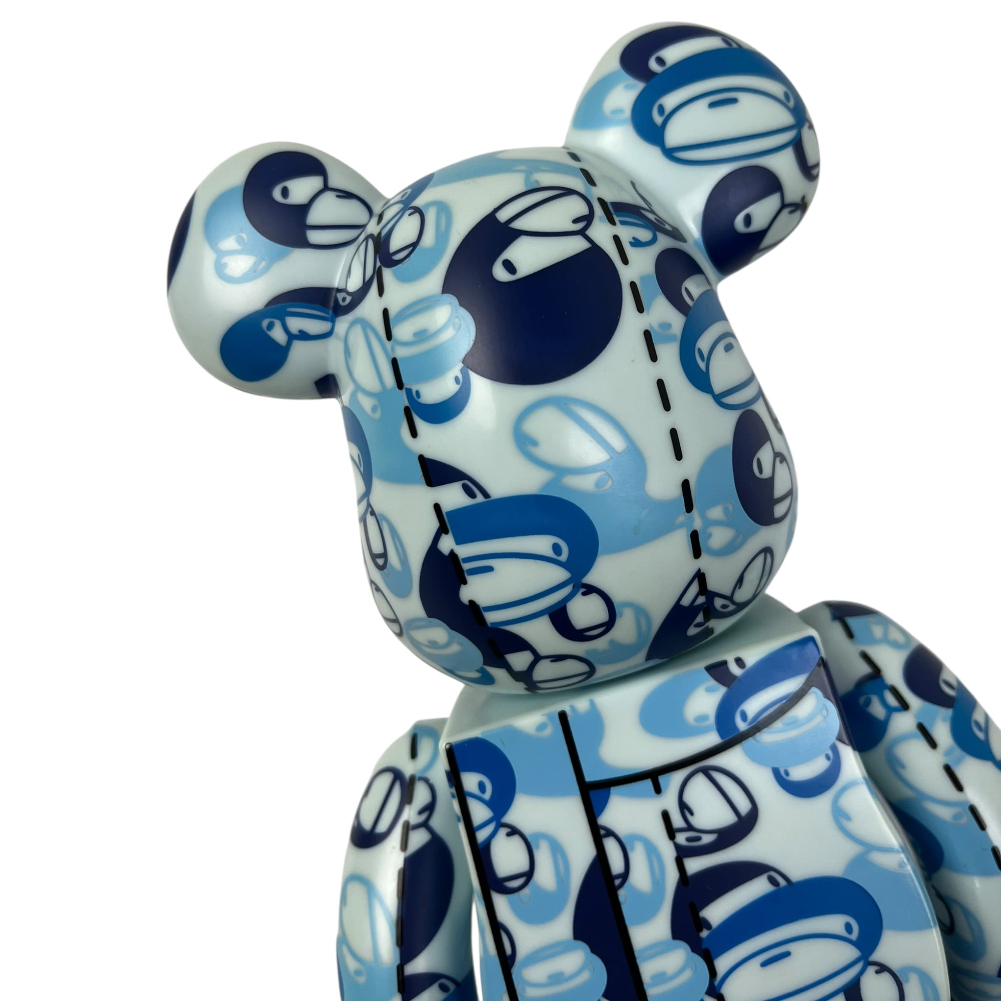 BAPE x Bear Brick Baby Milo Camo 400% Blue