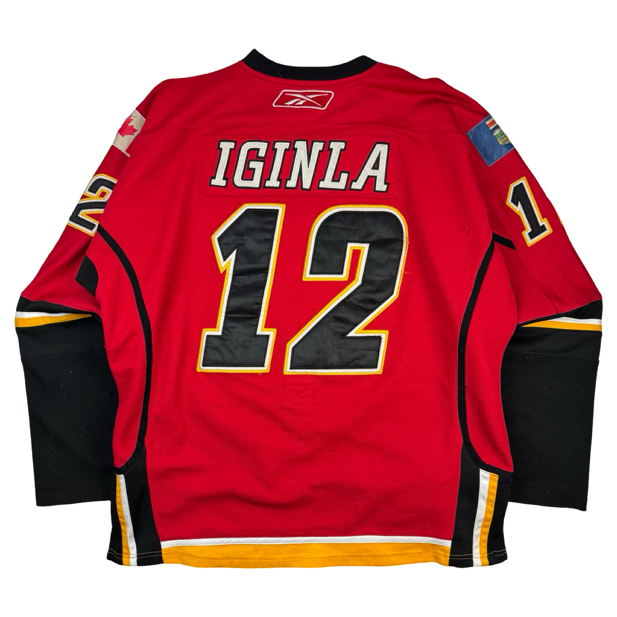 Vintage Reebok Jarome Iginla #12 Calgary Flames NHL Jersey