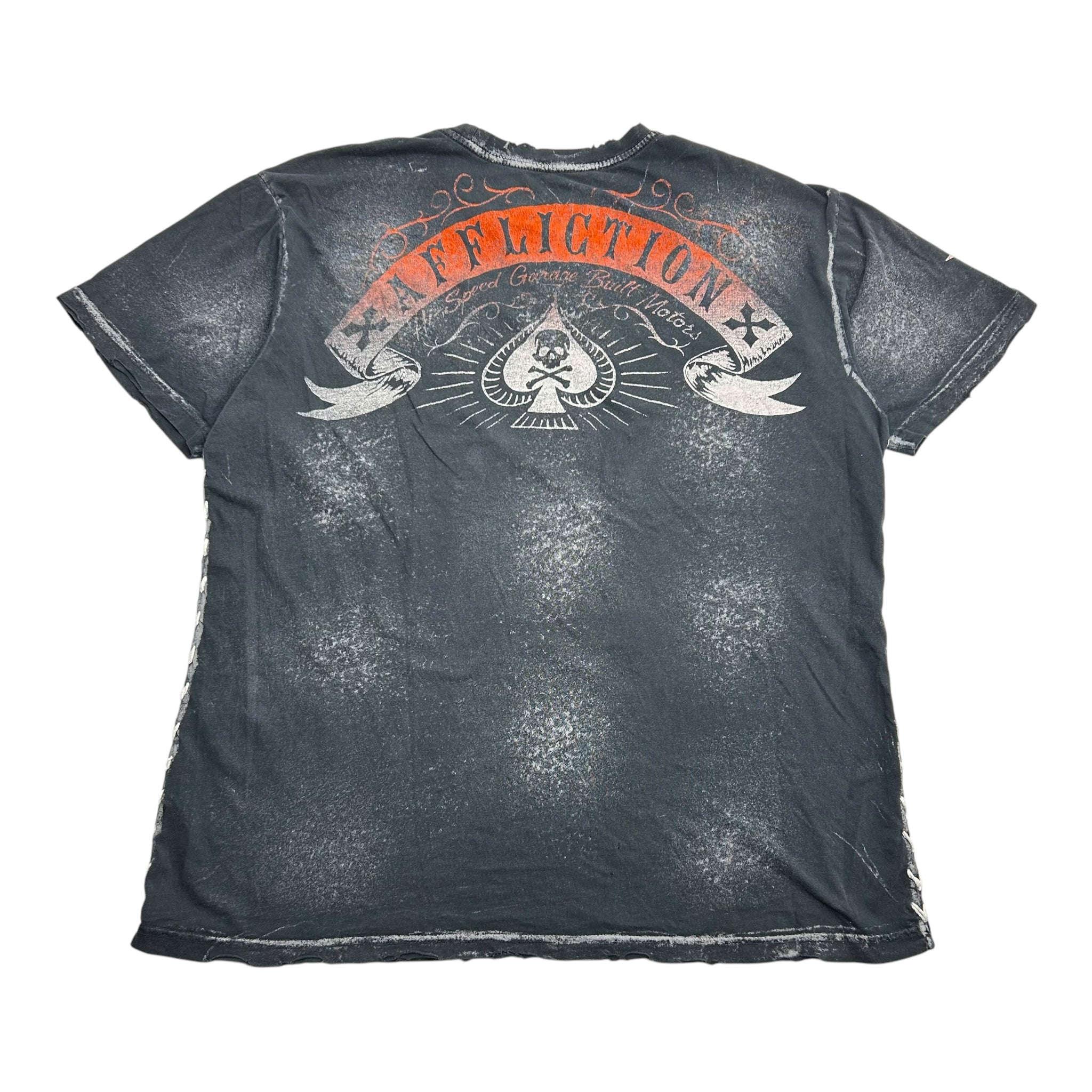 Vintage Y2K Affliction Skull Wings AOP Tee