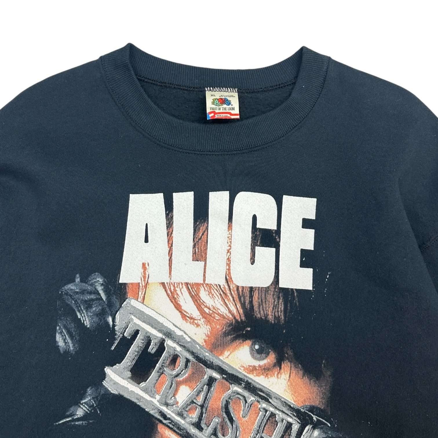 1989 Alice Cooper Trash Crewneck Black