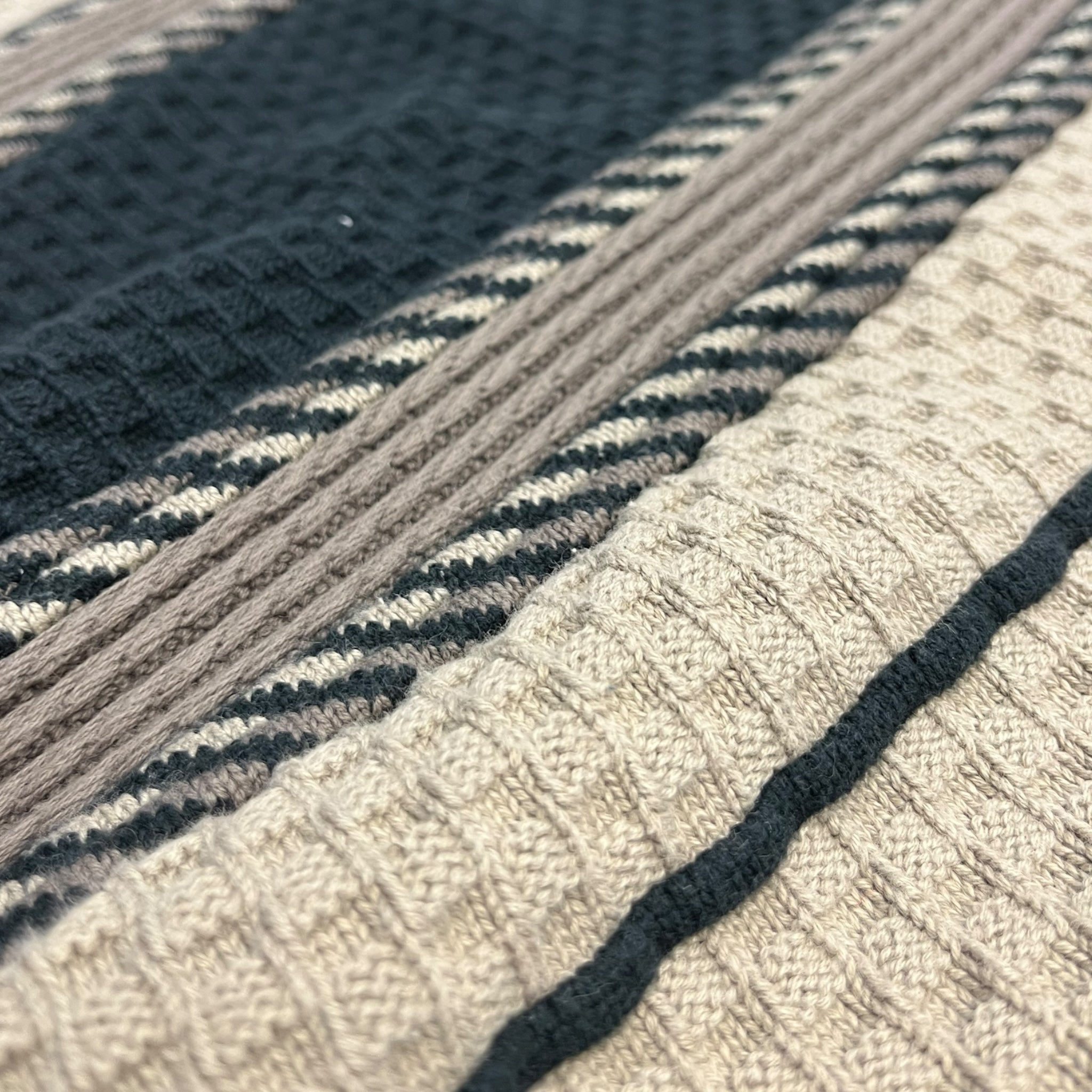 Vintage Squire Shop Vertical Textured Knit Brown/Black