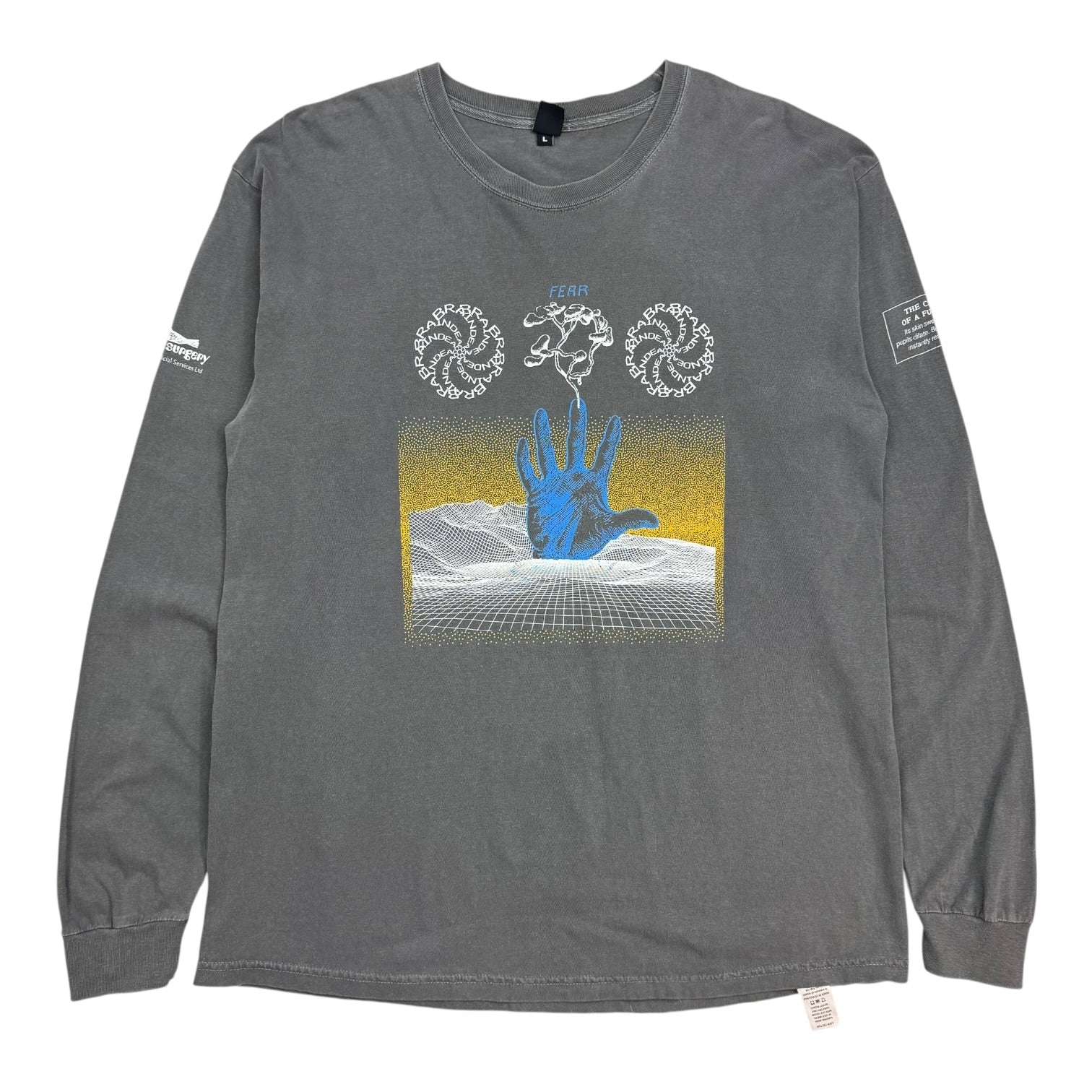 Brain Dead Chaos Long L/S Tee Grey