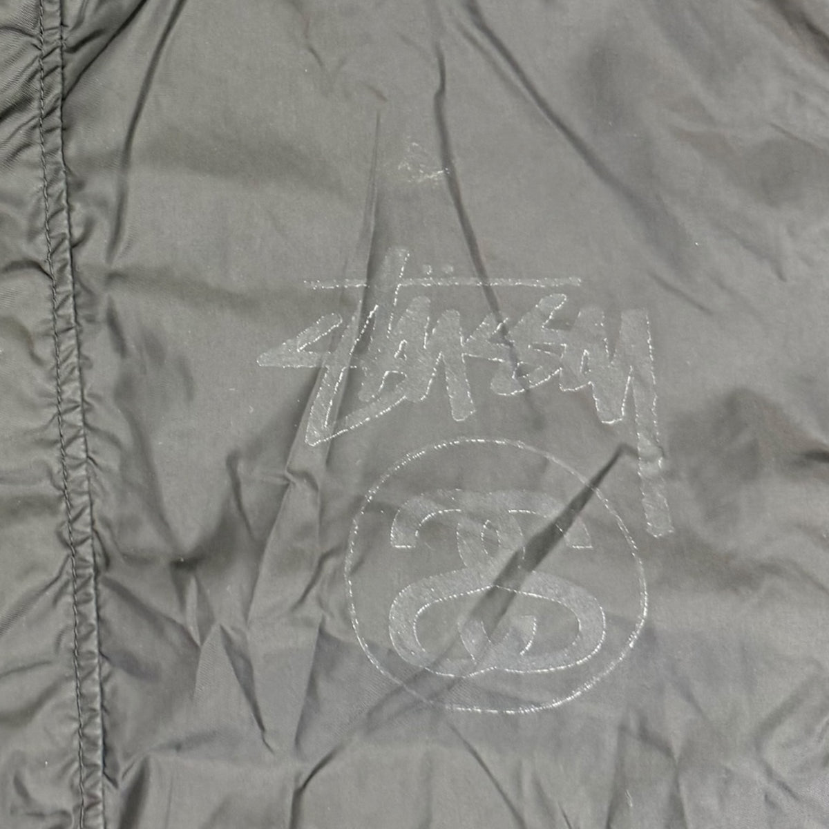Stussy Snap Button Coach Zip Up Jacket Black