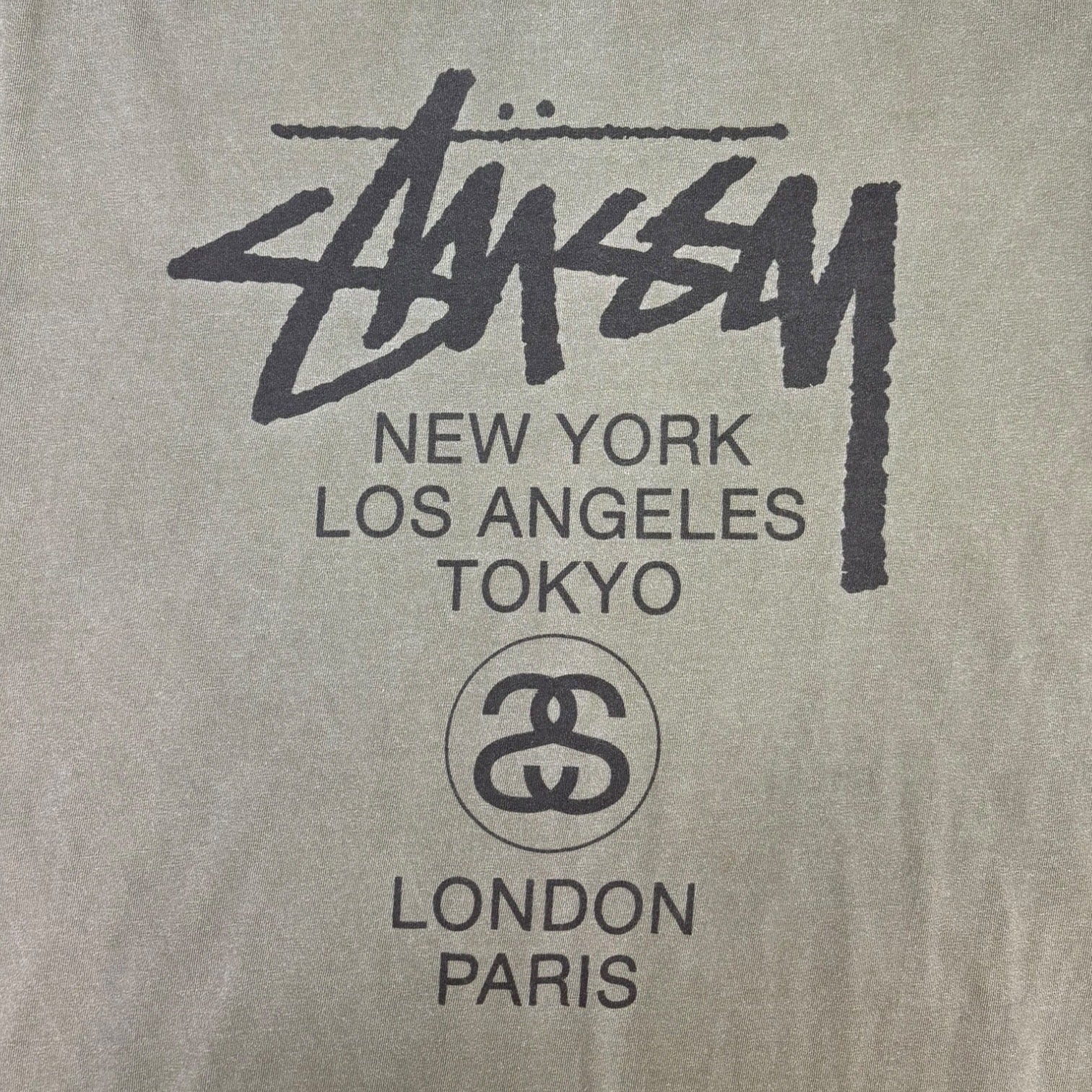 Stussy World Tour Long Sleeve T-Shirt Brown