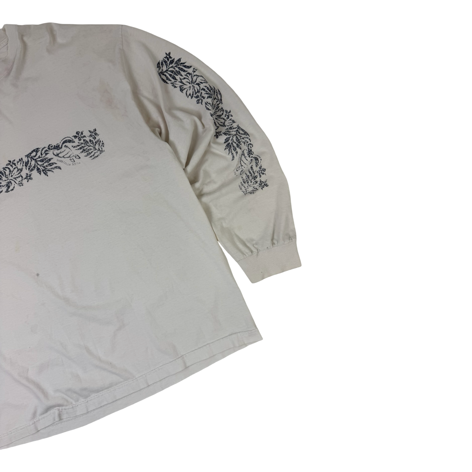 Vintage Team Nike Long Sleeve Floral Shirt White