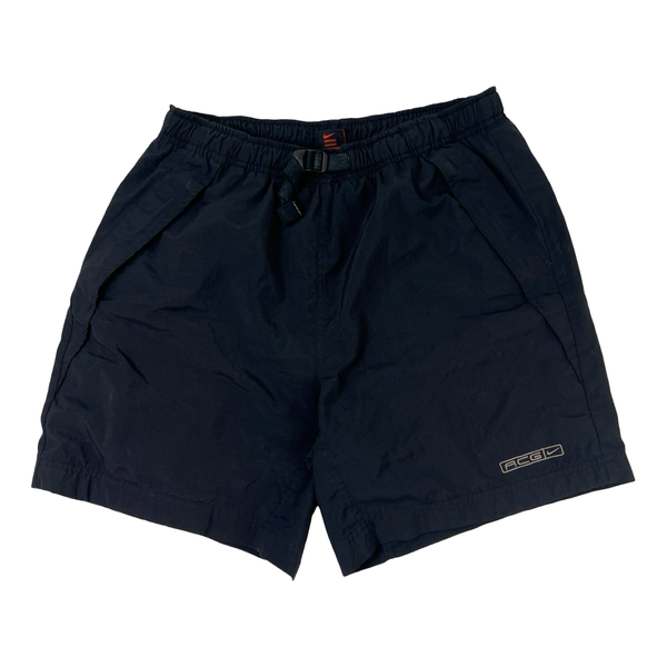 Vintage Nike ACG Embroidered Trekking Shorts Black