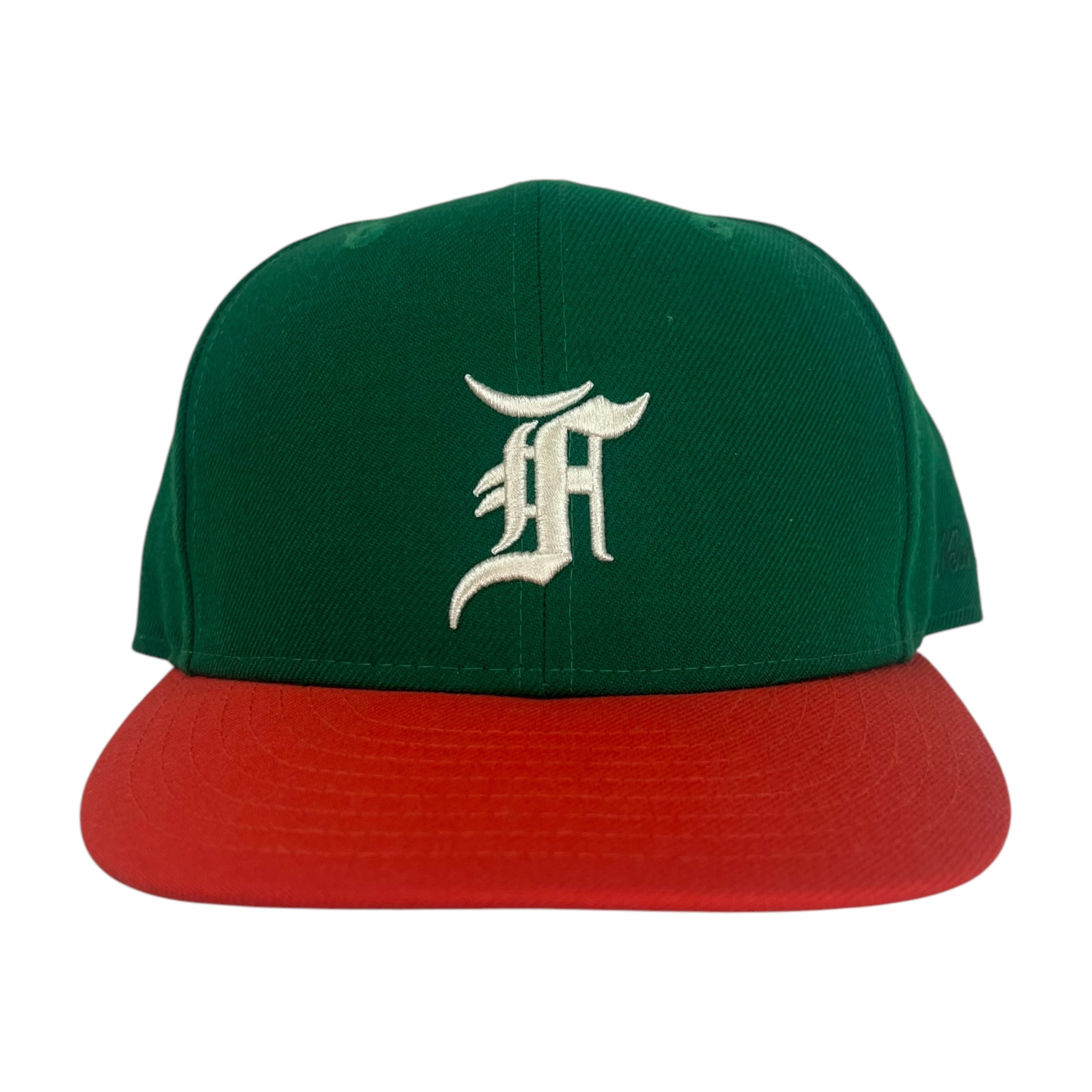 Fear Of God New Era Fitted Cap Green/Orange