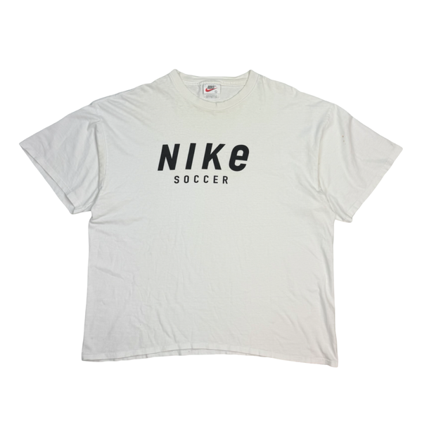 Vintage Nike Soccer Logo Tee White
