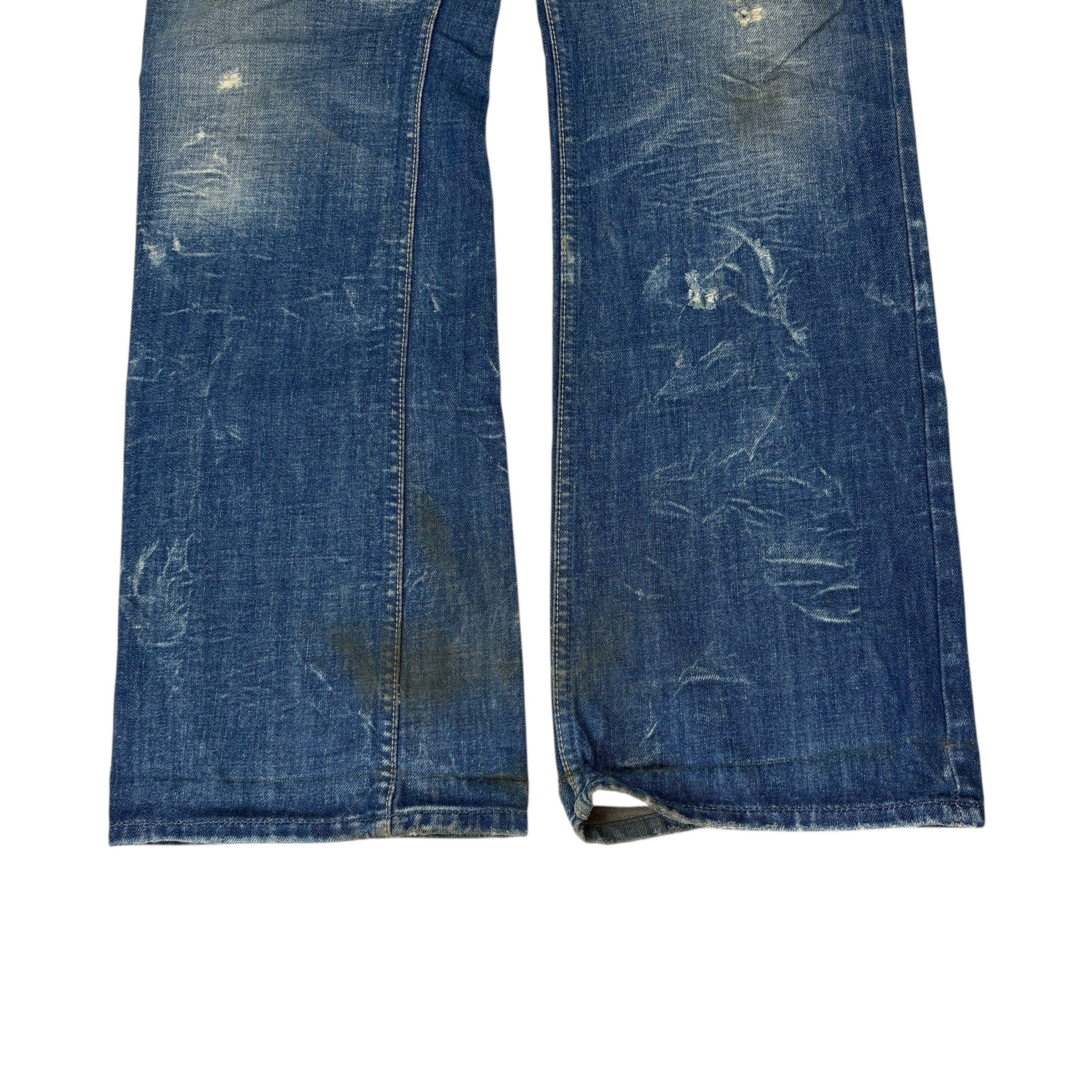 Vintage Diesel Flared Dirty Wash Denim