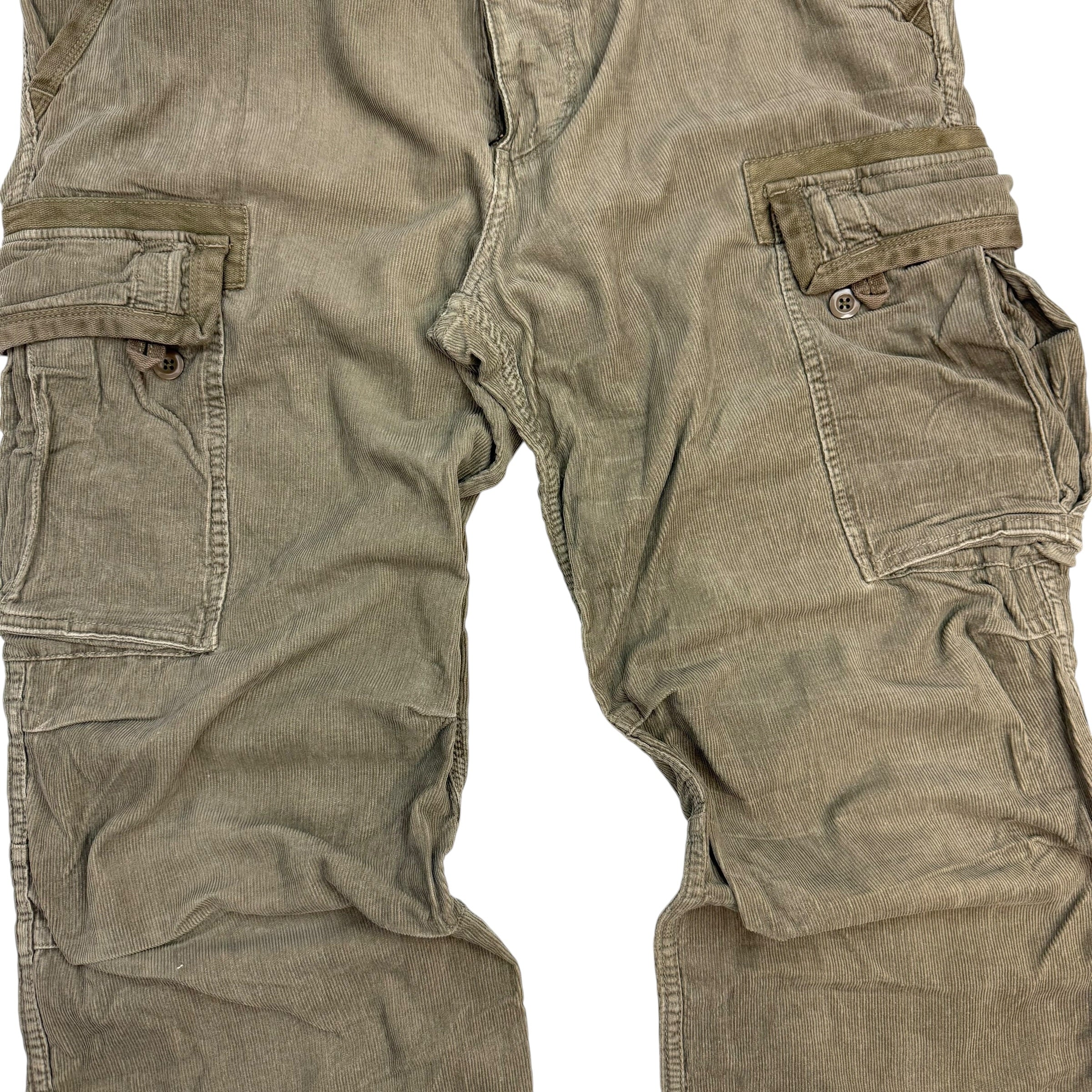 Vintage Polo Jeans Co. Corduroy Cargo Pants Light Brown