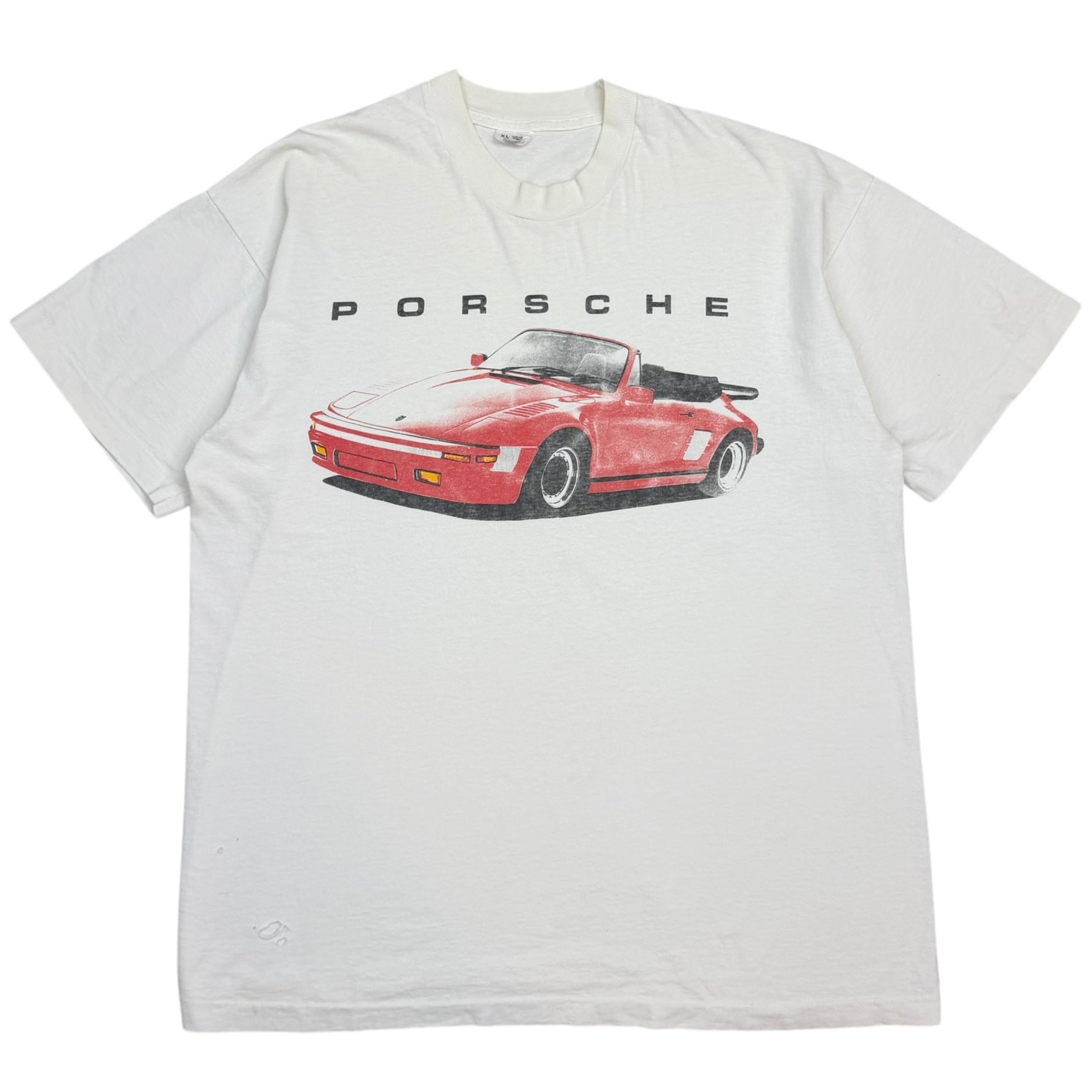 Vintage Porsche 911 Turbo Slantnose Tee White