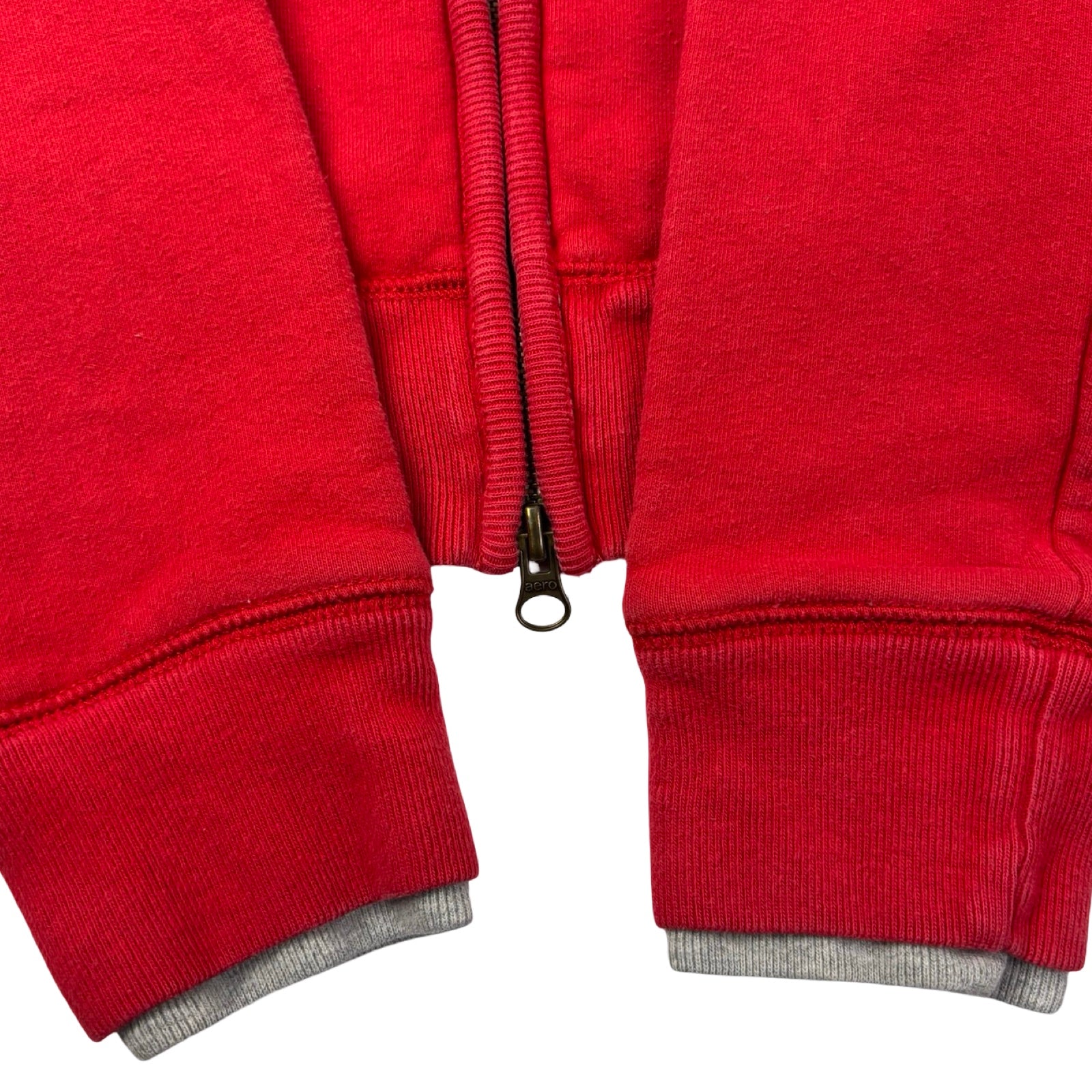 (W) Vintage Y2K Aeropostale Thermal Layered Full-Zip Jacket Red