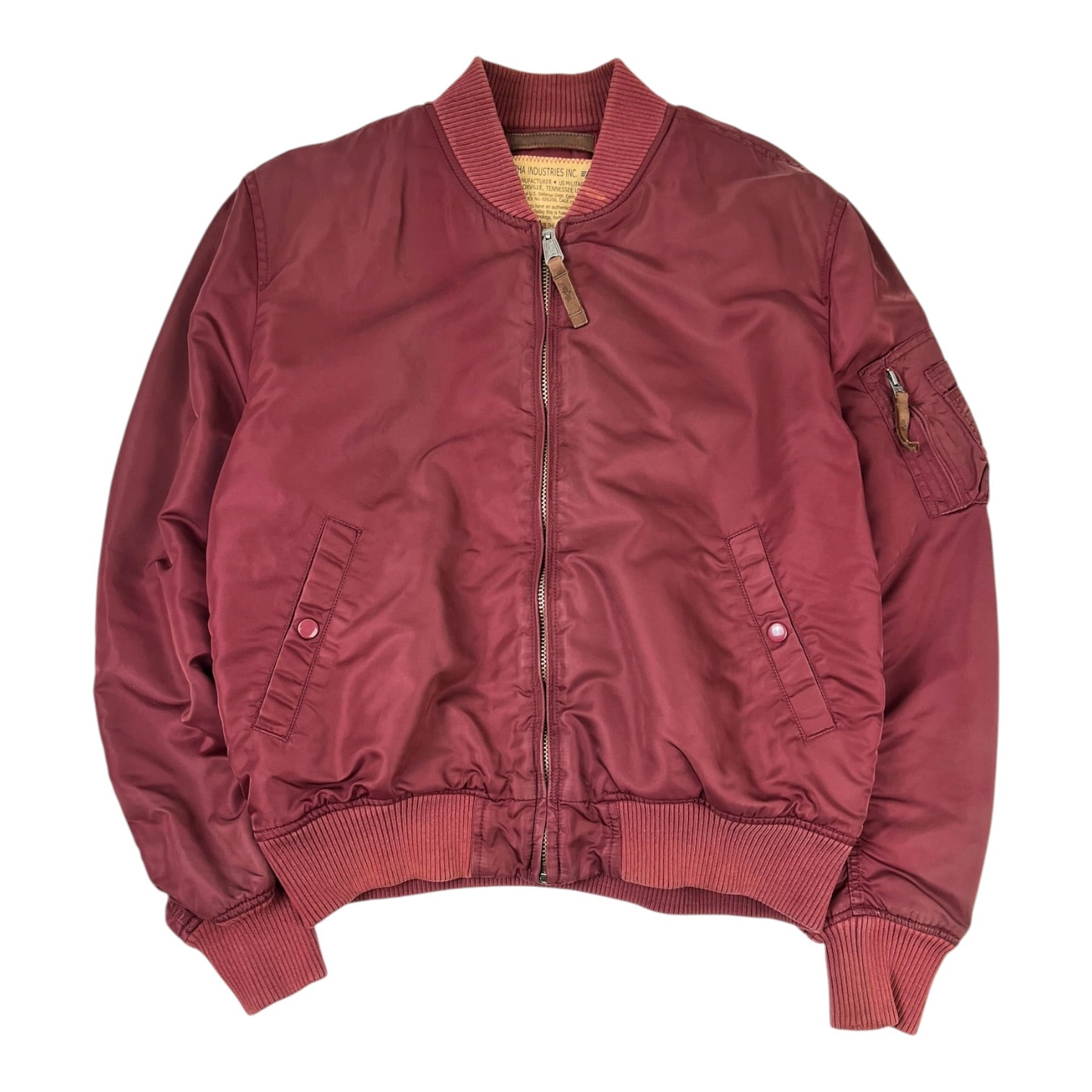 Alpha Industries MA-1 Flight Jacket Rich Burgundy