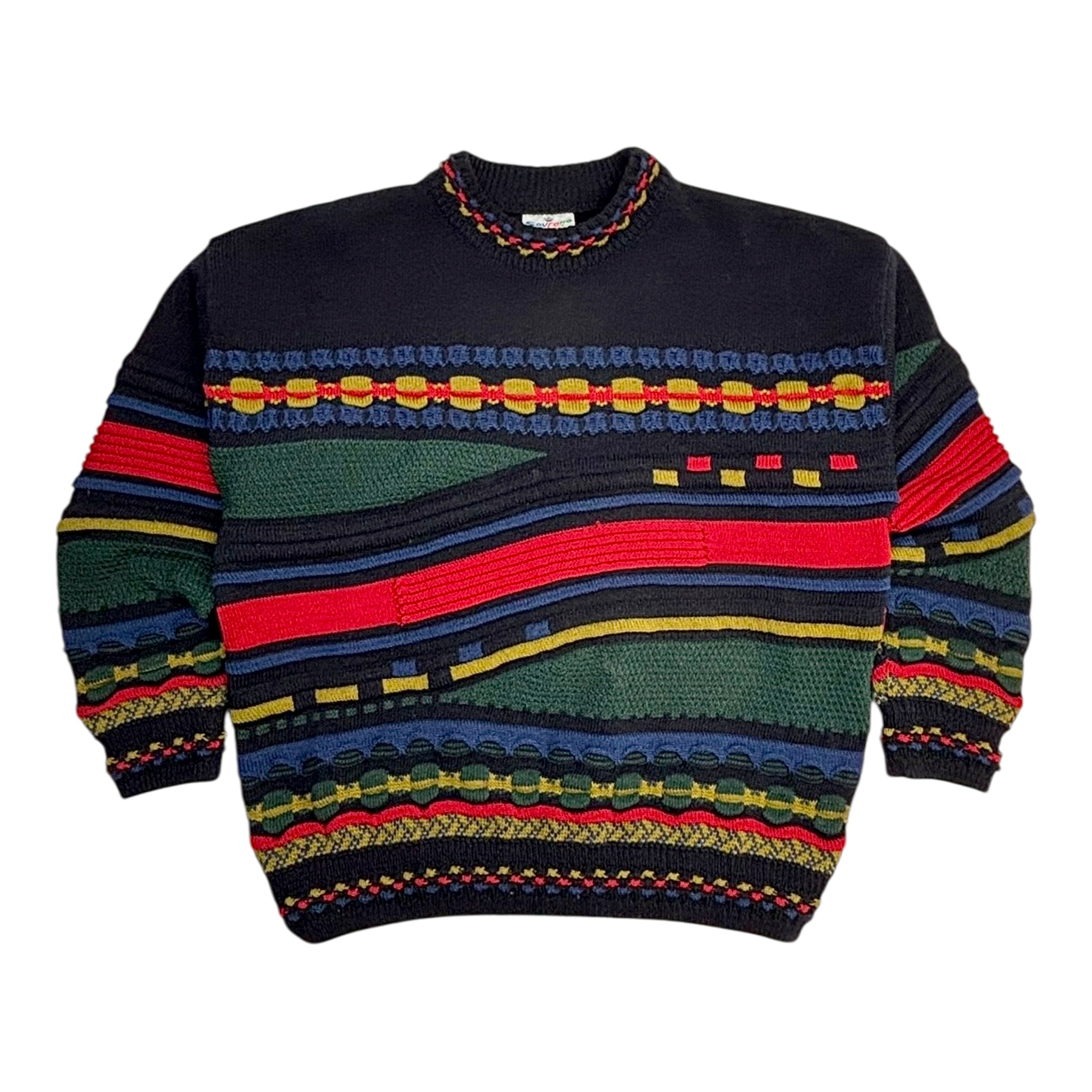 Vintage Sovrano Wool Made In Australia 3D Knit