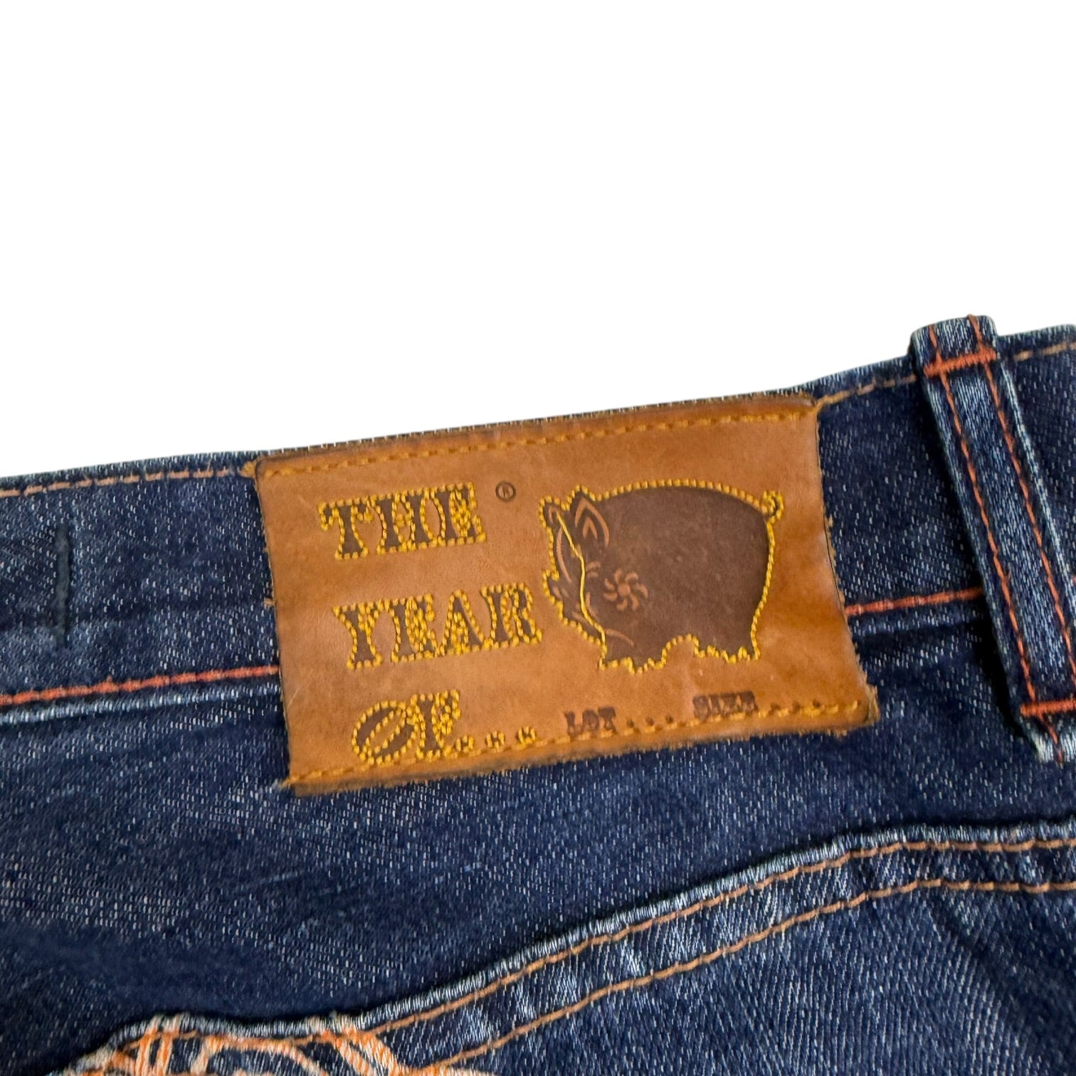 Vintage Year Of The Ocean Twelve Denim Pants Dark Wash