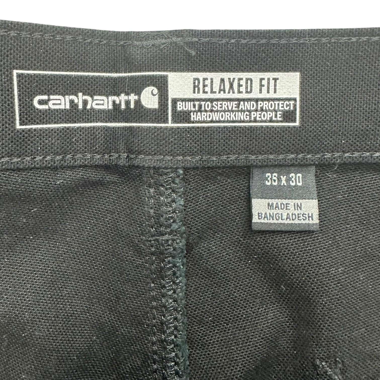 Vintage Carhartt Relaxed Fit Dungaree Pants Black