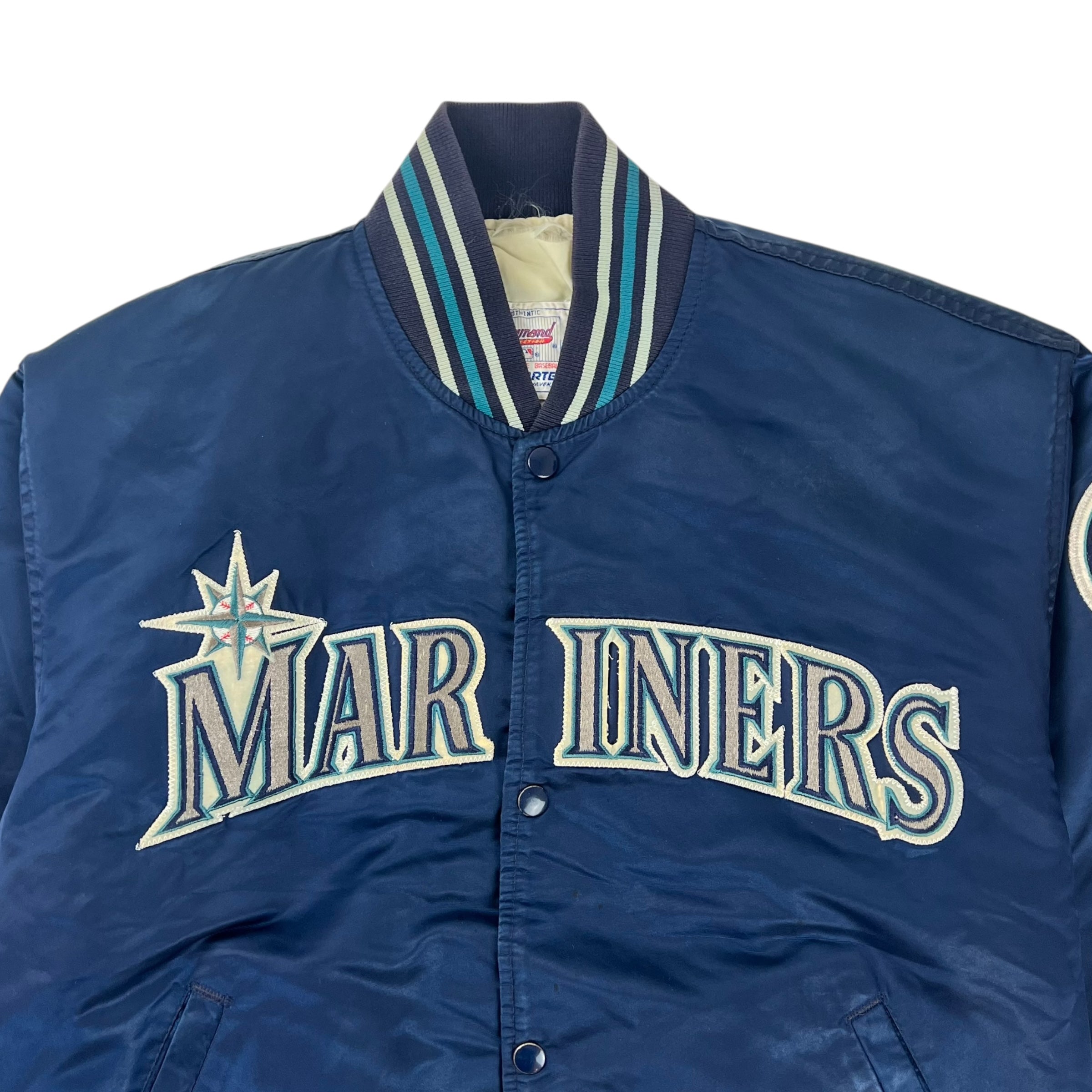 Vintage Starter Seattle Mariners Satin Varsity Jacket