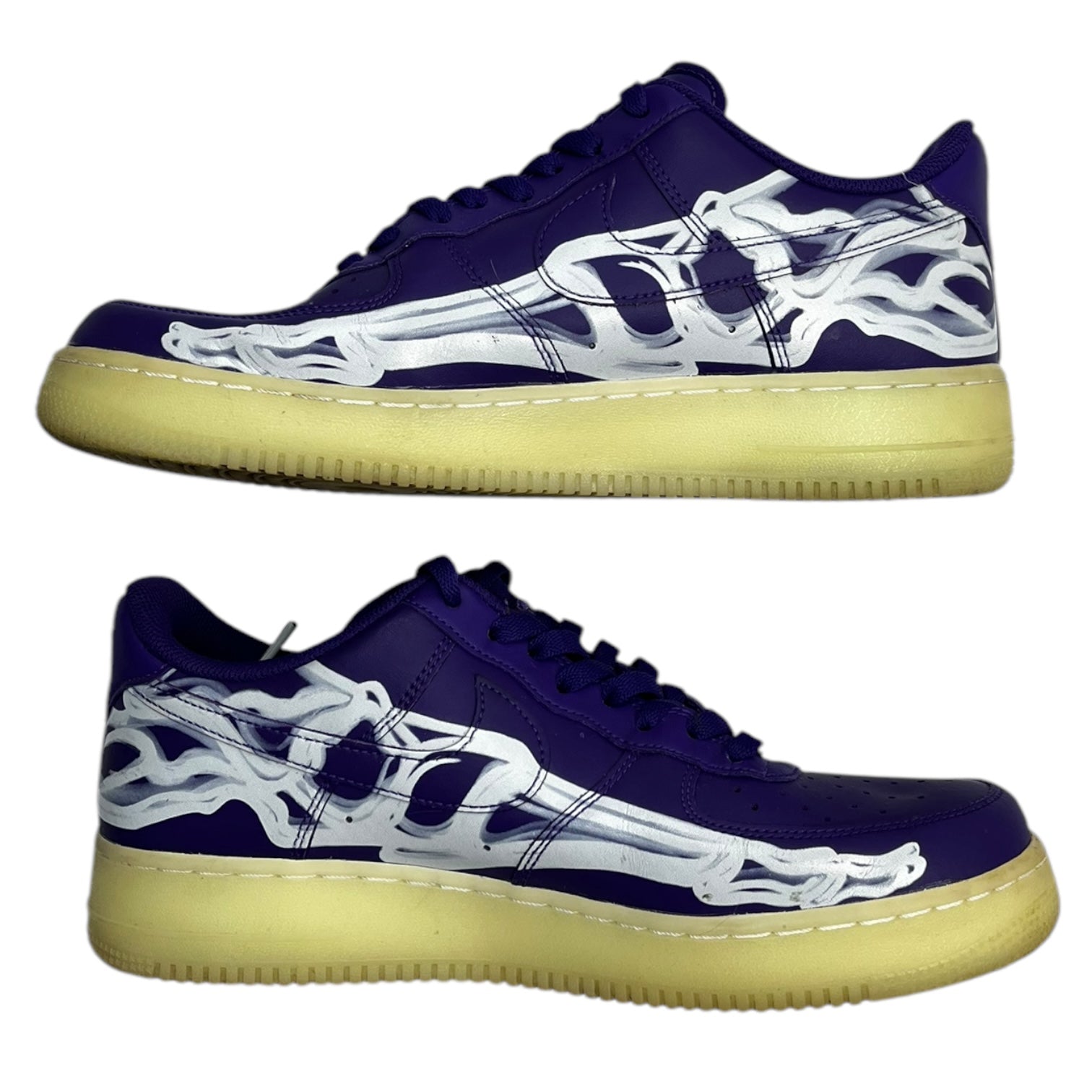 Nike Air Force 1 Low '07 QS Purple Skeleton Halloween (2021) (Used)