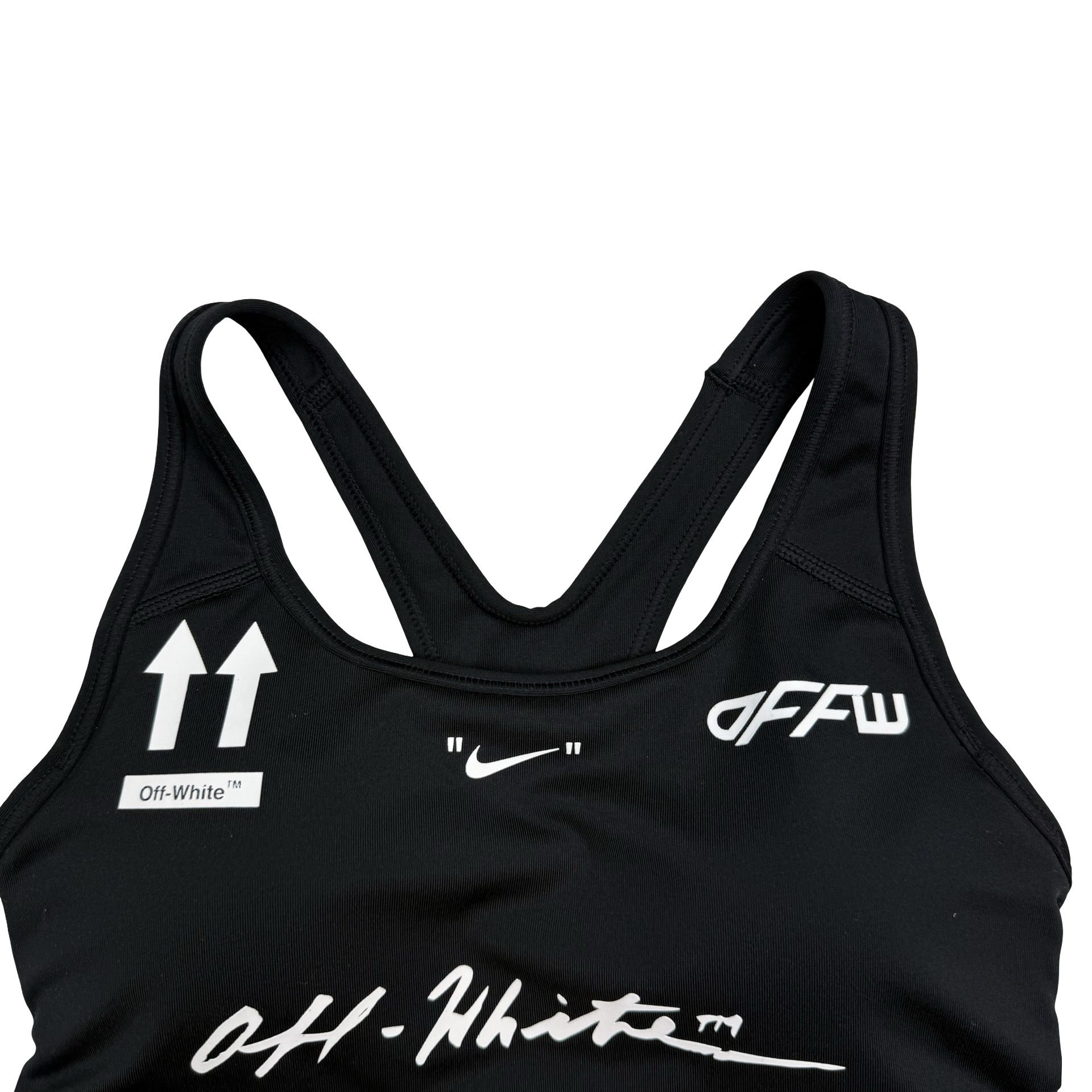 (W) Nike x Off-White As Bra Black