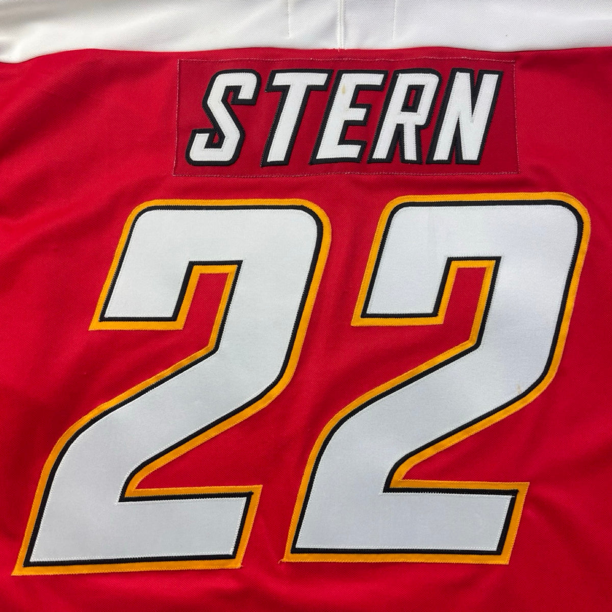 Vintage CCM Calgary Flames Ronnie Stern Pedestal NHL Away Jersey