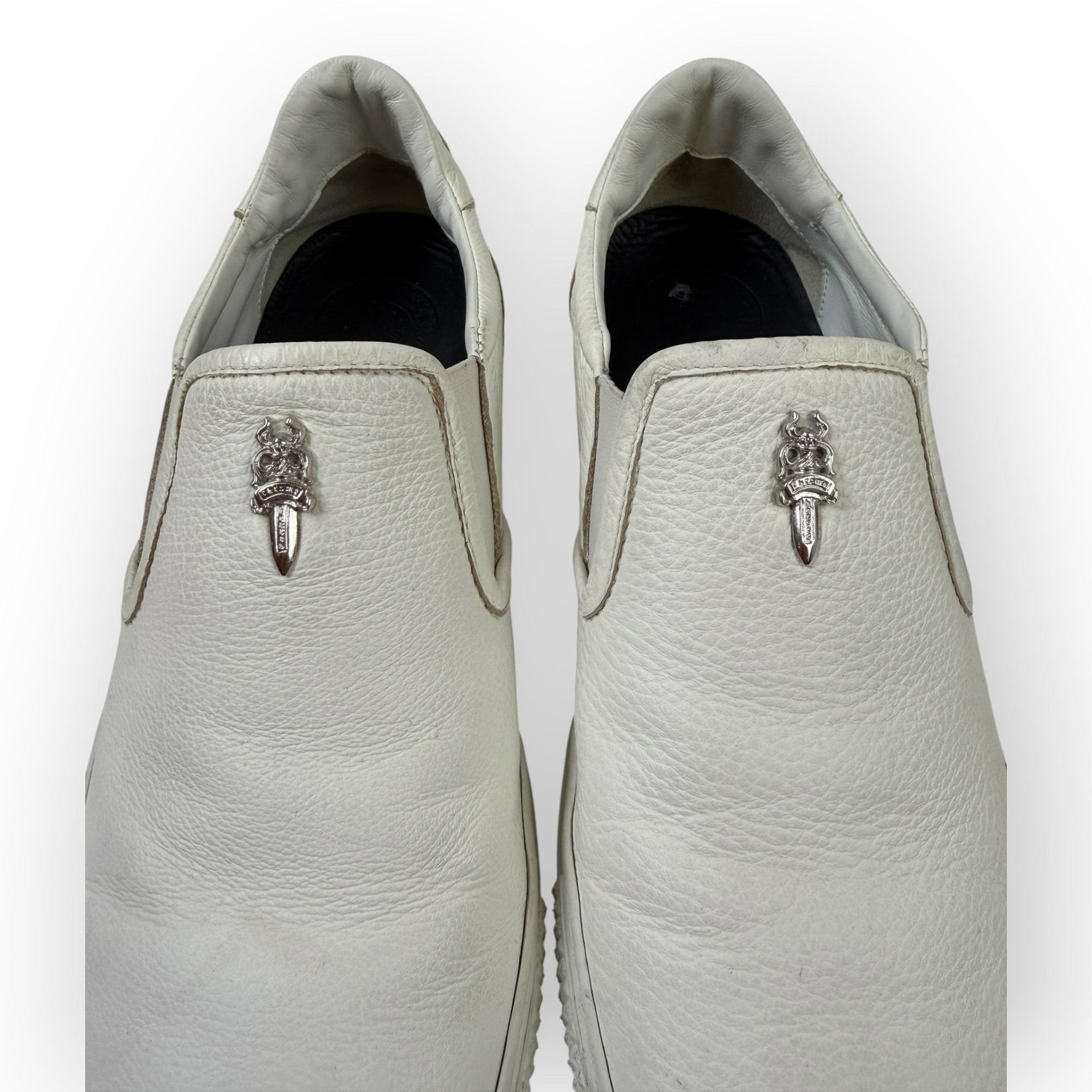 Chrome Hearts Dagger Slip-On Sneakers White (Used)