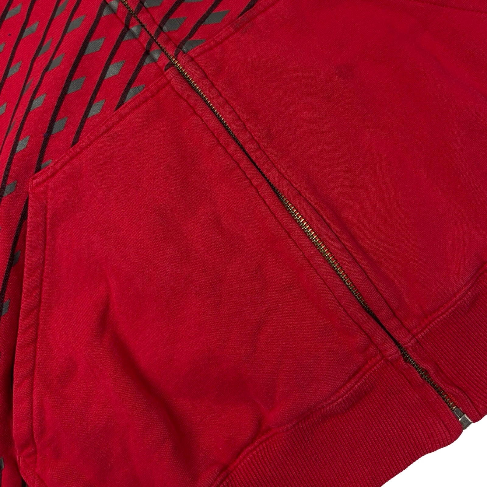 Vintage Y2K Oakley Futurism Full Zip Hoodie Red