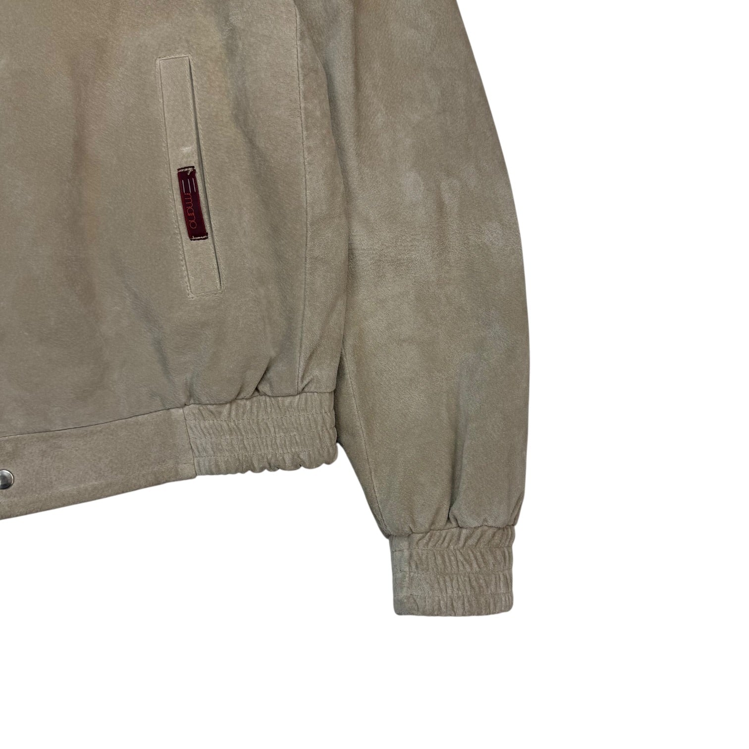 (W) Vintage Joseph Ermano Suede Jacket Light Tan