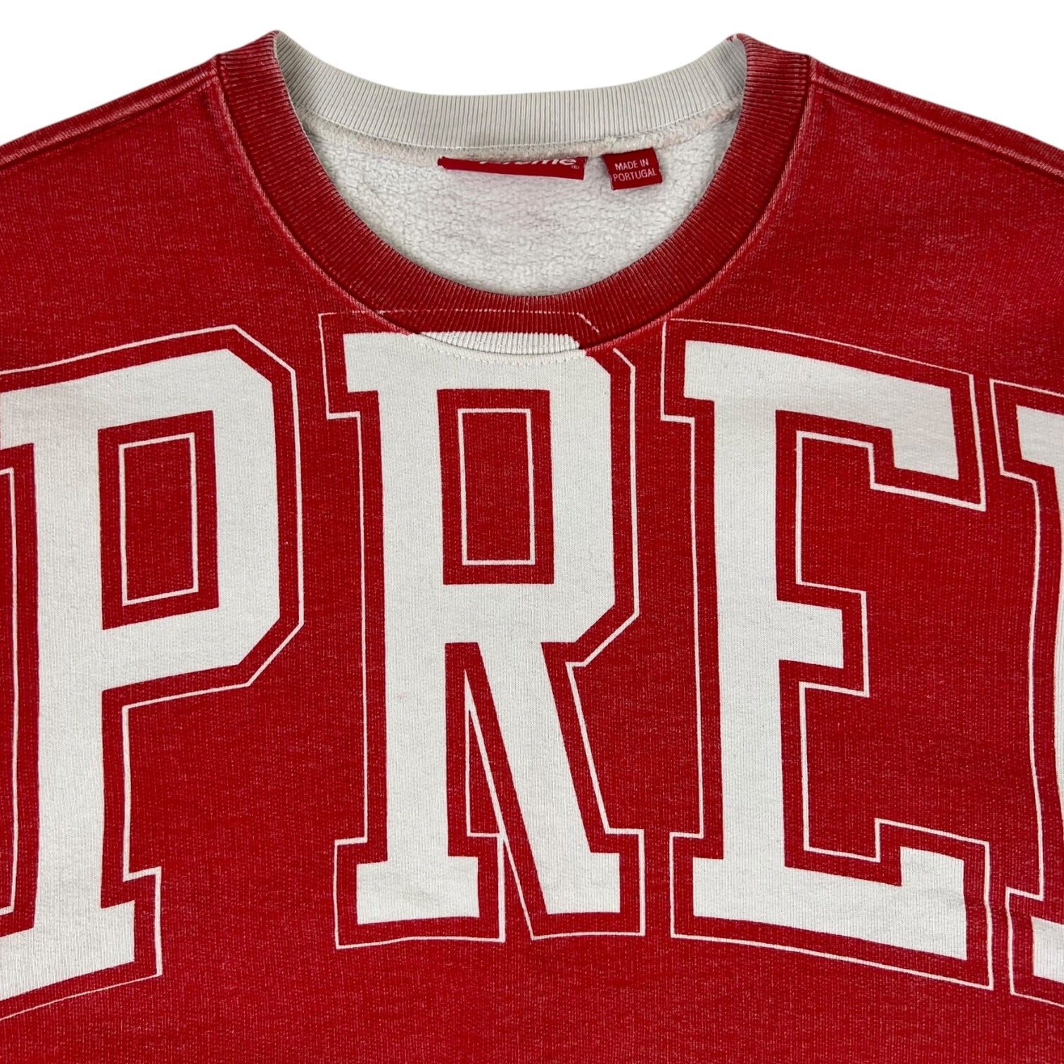 Supreme Overprint Crewneck White