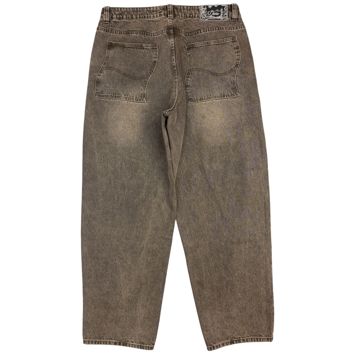 Dime MTL Baggy Denim Jeans Sandblasted Brown
