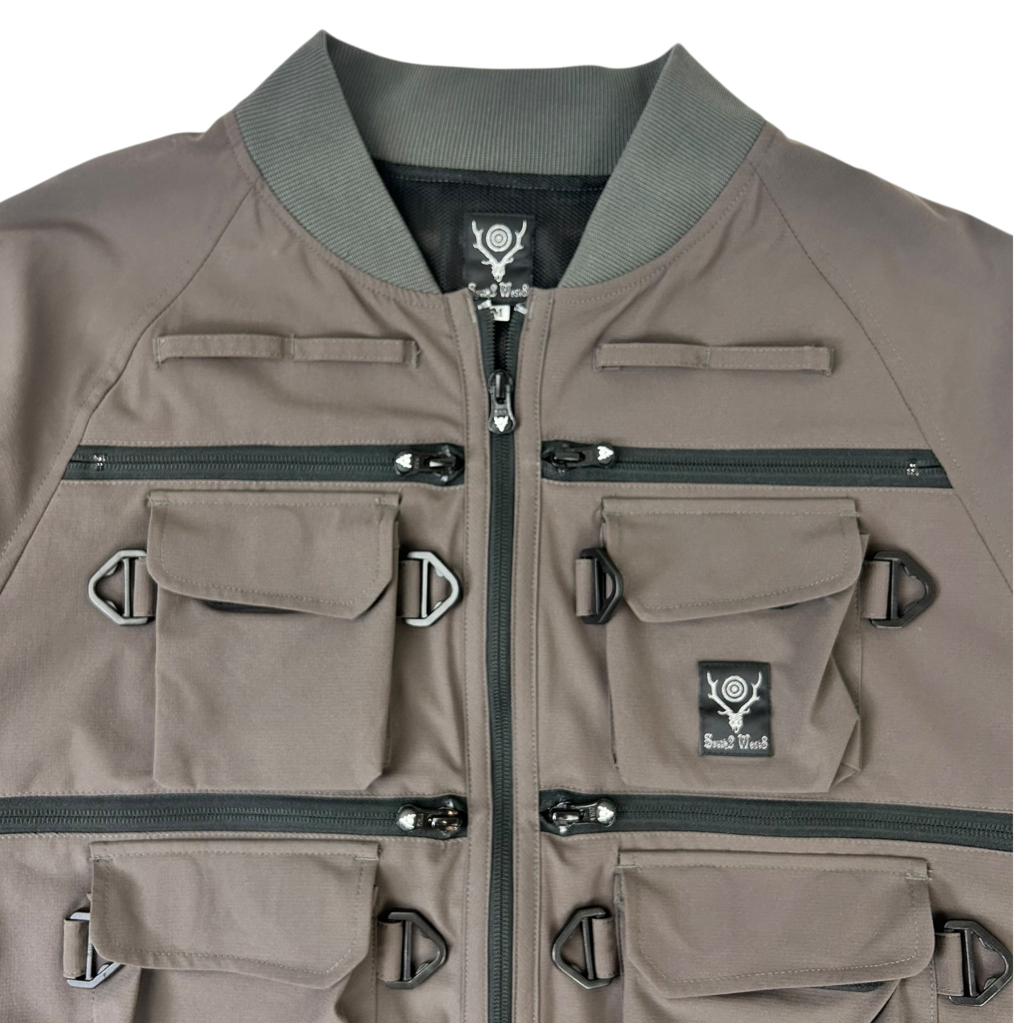 South2 West8 Multi-Pocket Zipped Jacket