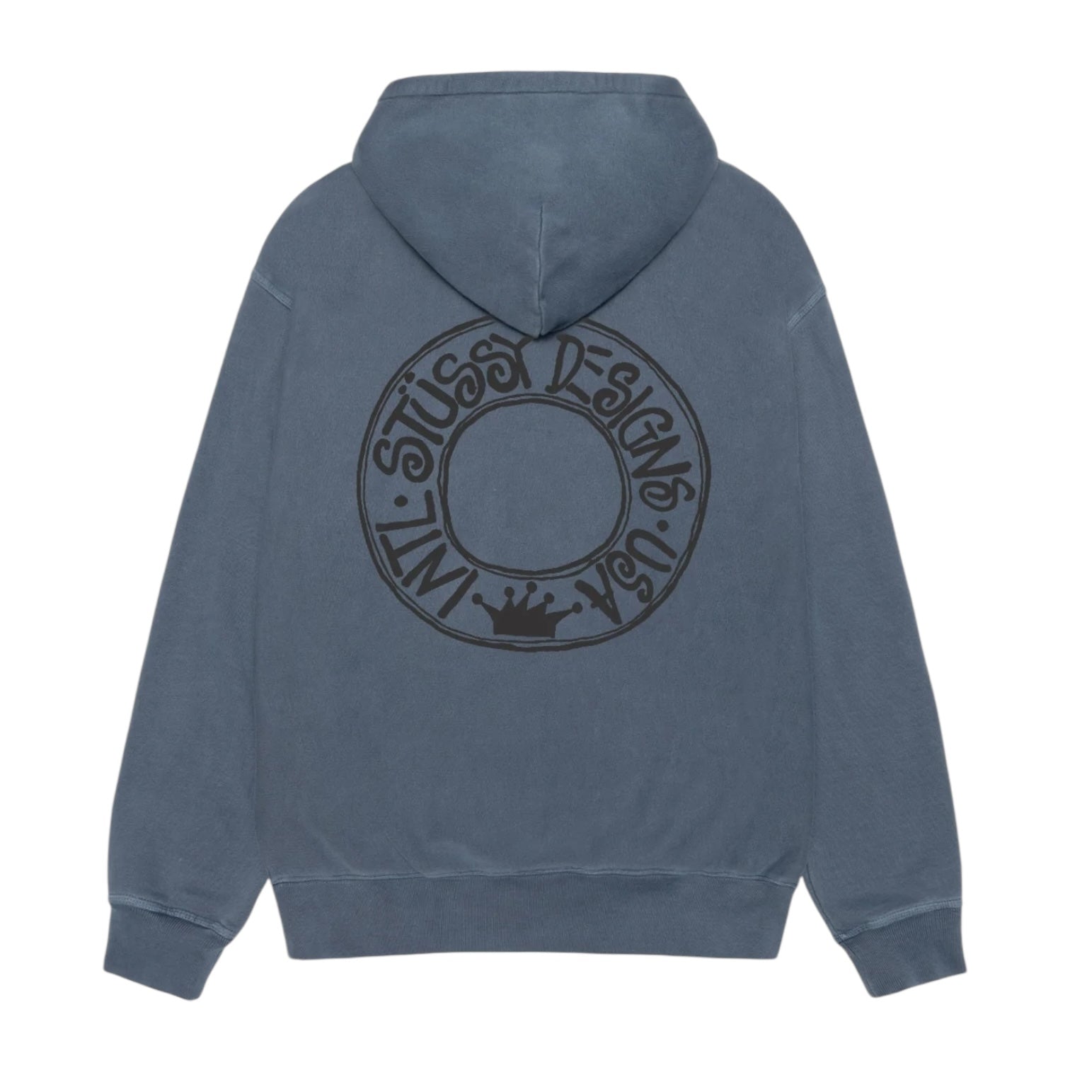 Stüssy Buana Pigment Dyed Hoodie Navy