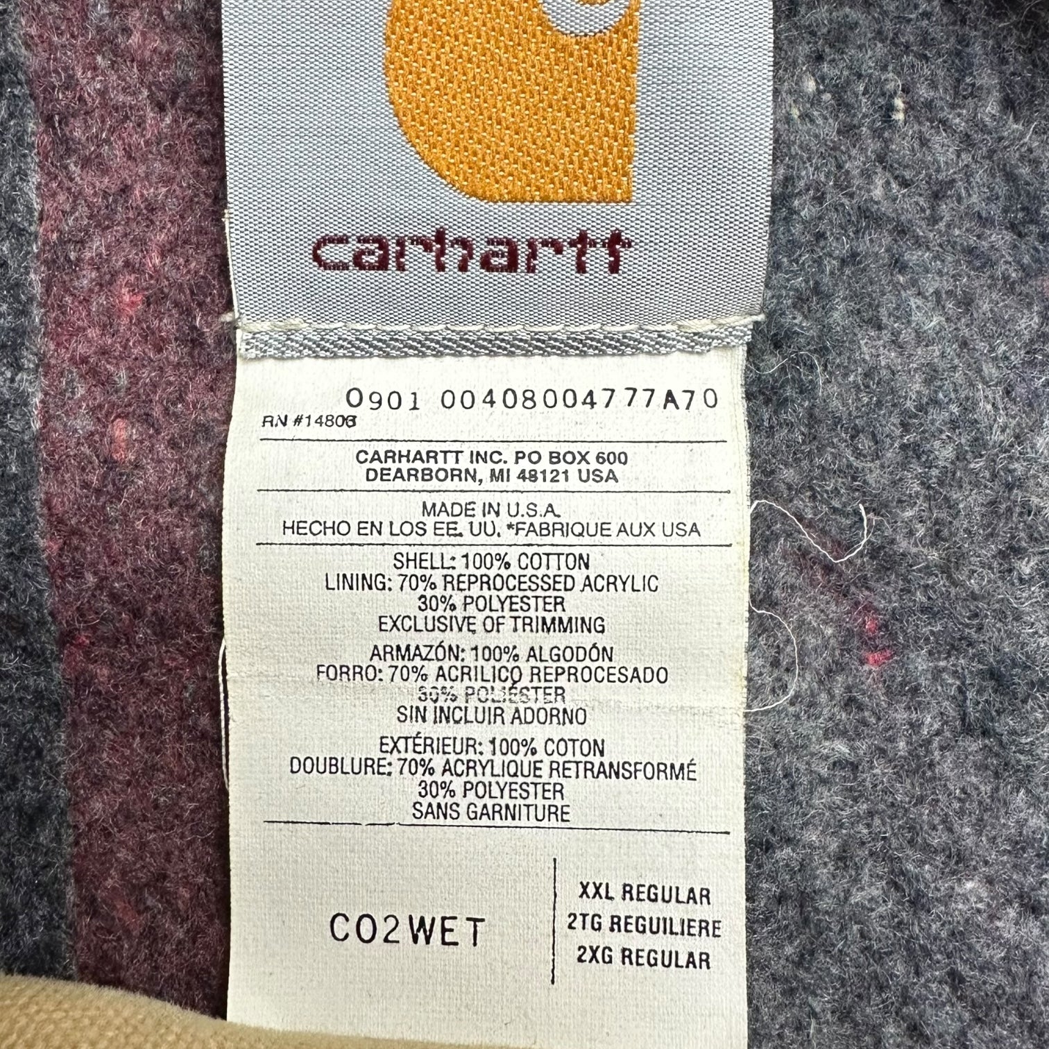 Vintage Carhartt Button Up Jacket Tan