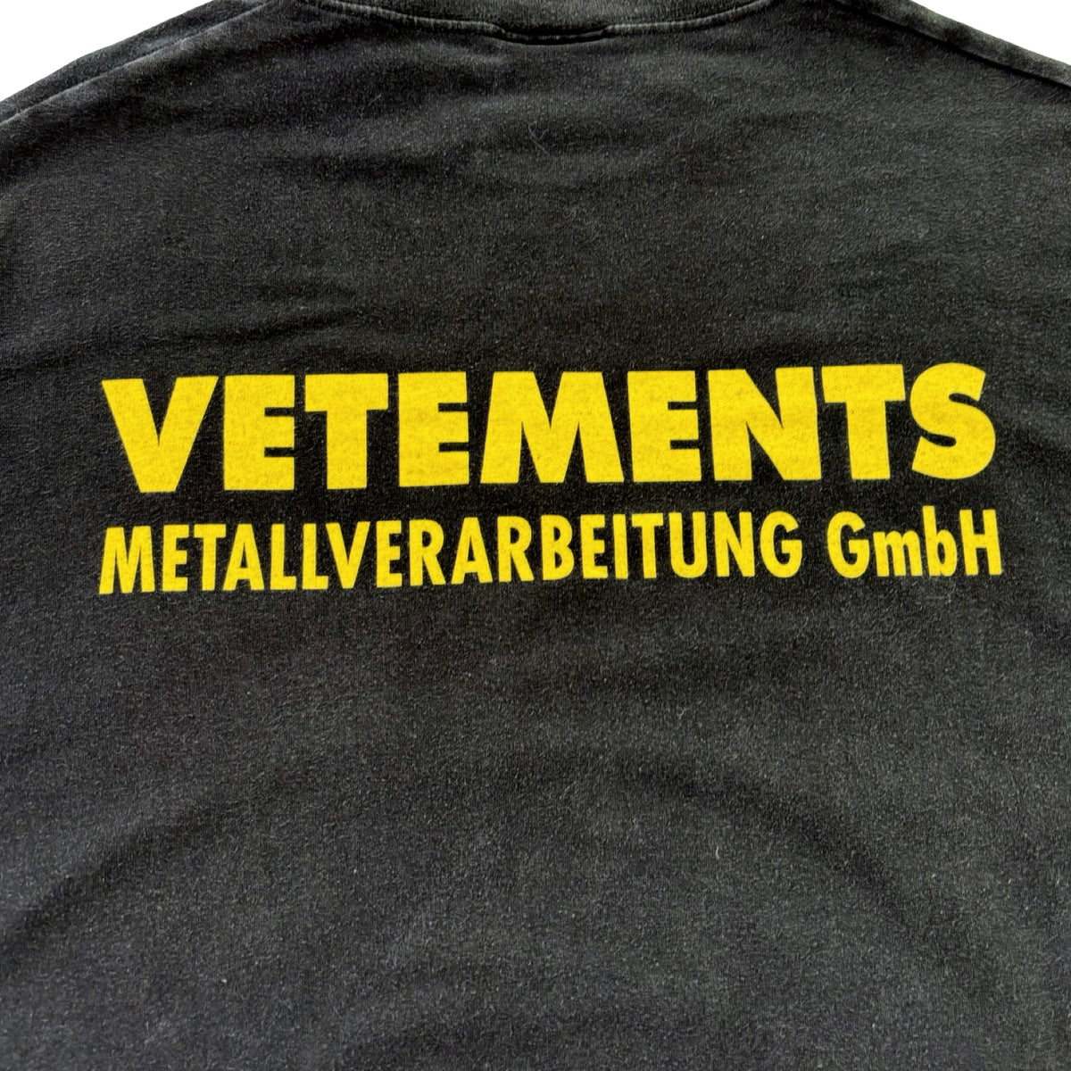Vetements Metallverarbeitung GmbH T-Shirt Faded Black