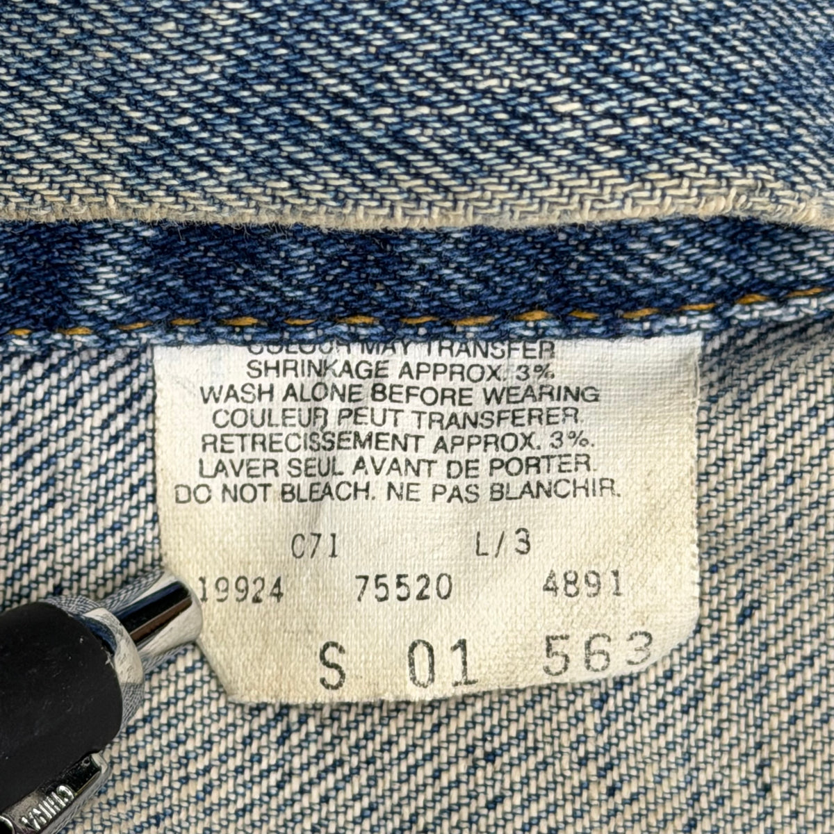 Vintage Levi’s Denim Trucker Jacket Blue