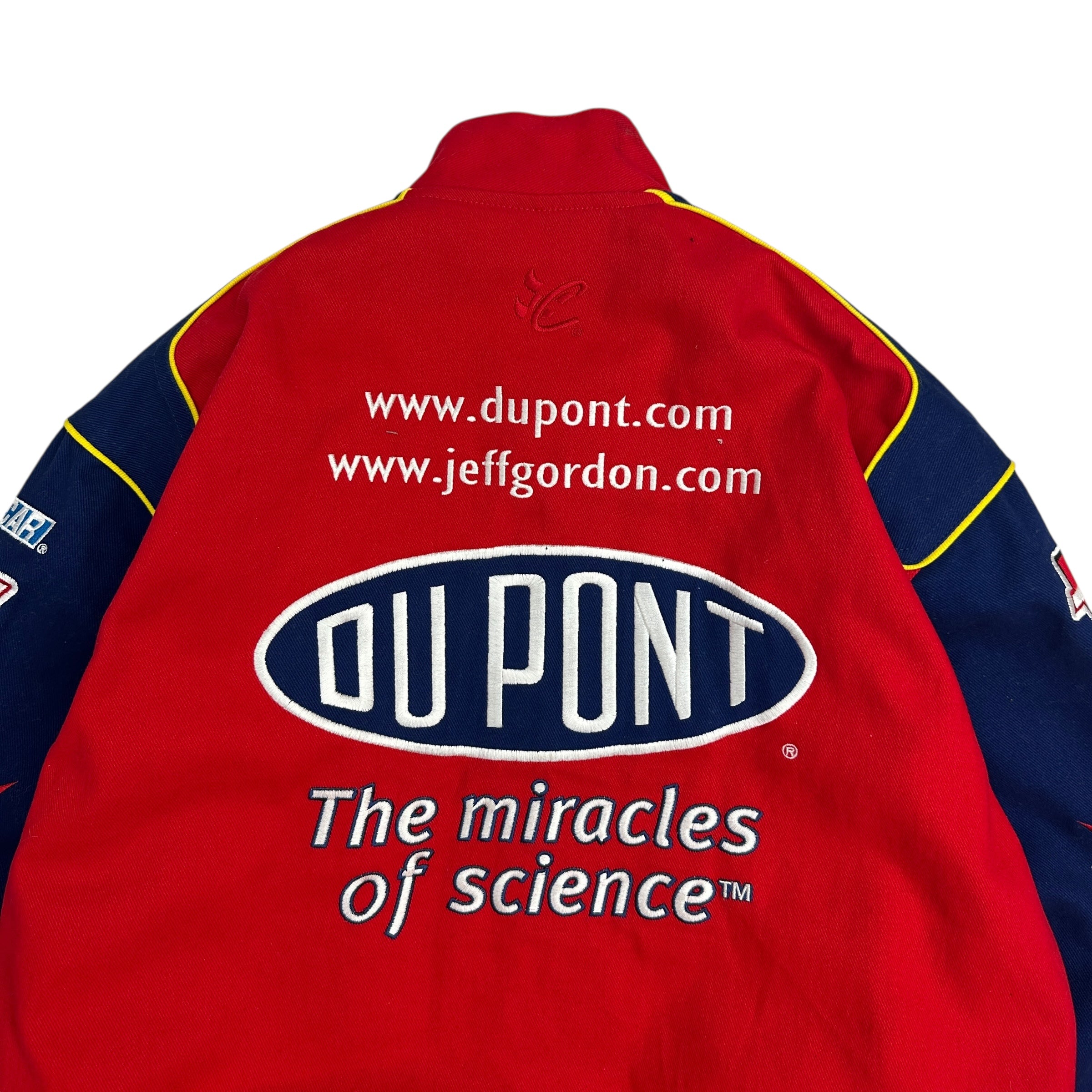 Vintage NASCAR Du Pont Jeff Gordon Racing Jacket Navy/Red
