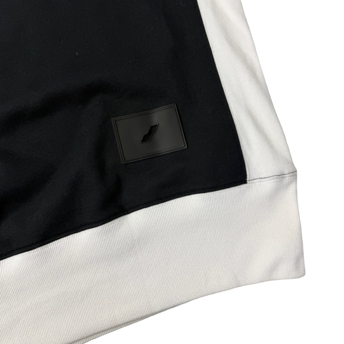 Welldone Sequin Logo Crewneck Black White