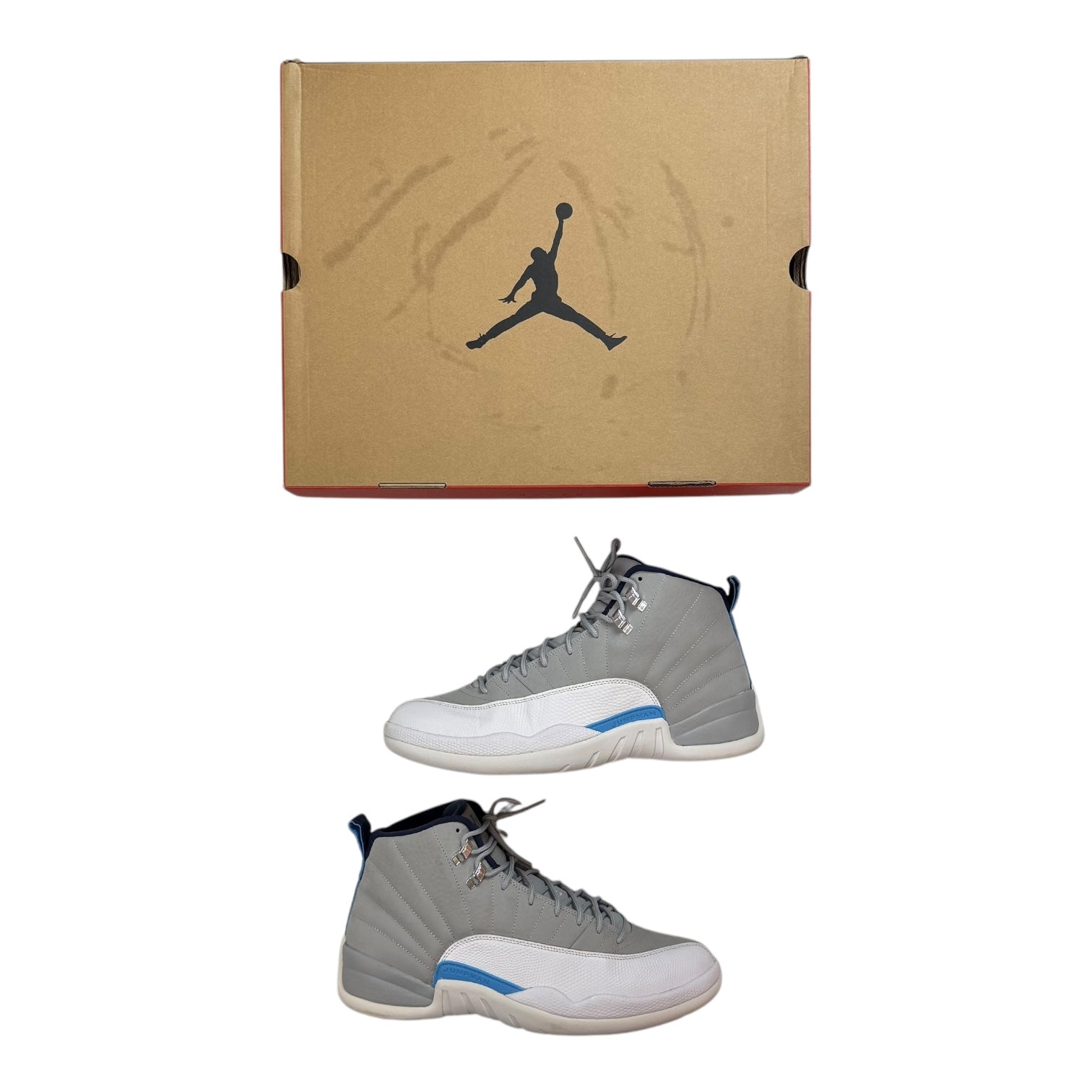 Jordan 12 Retro Grey University Blue (Used)