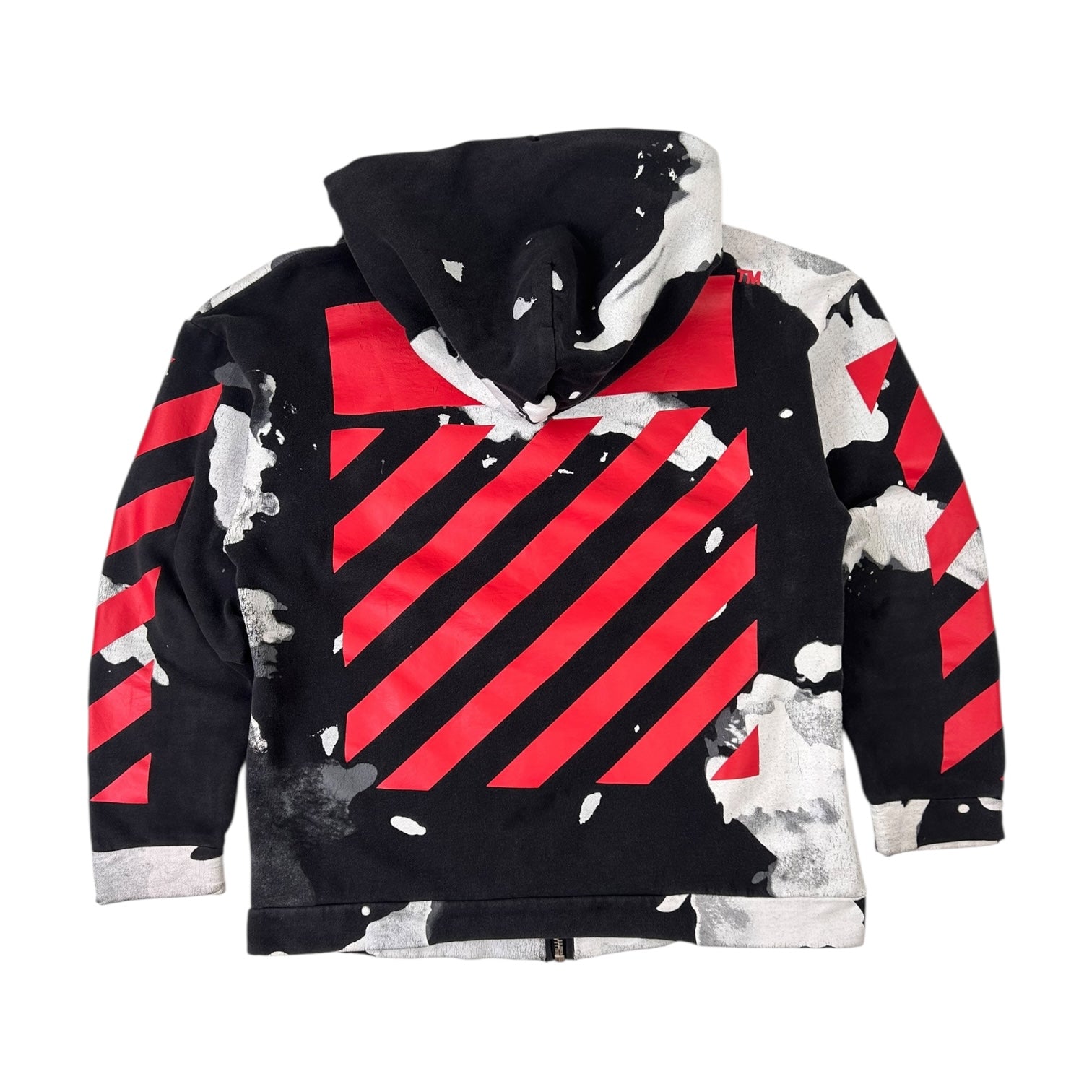 Off-White Liquid Spots Over Hoodie Black/White/Red