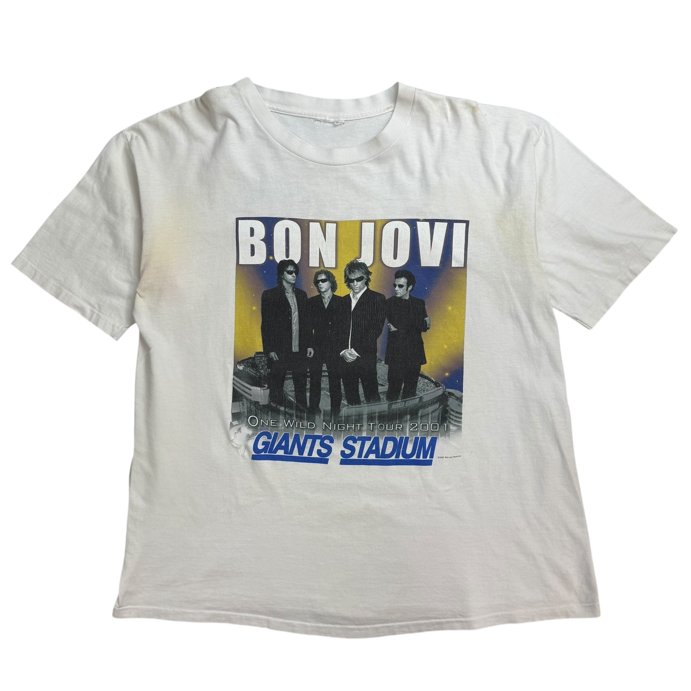 2001 Bon Jovi ‘One Wild Night Tour’ Tee White