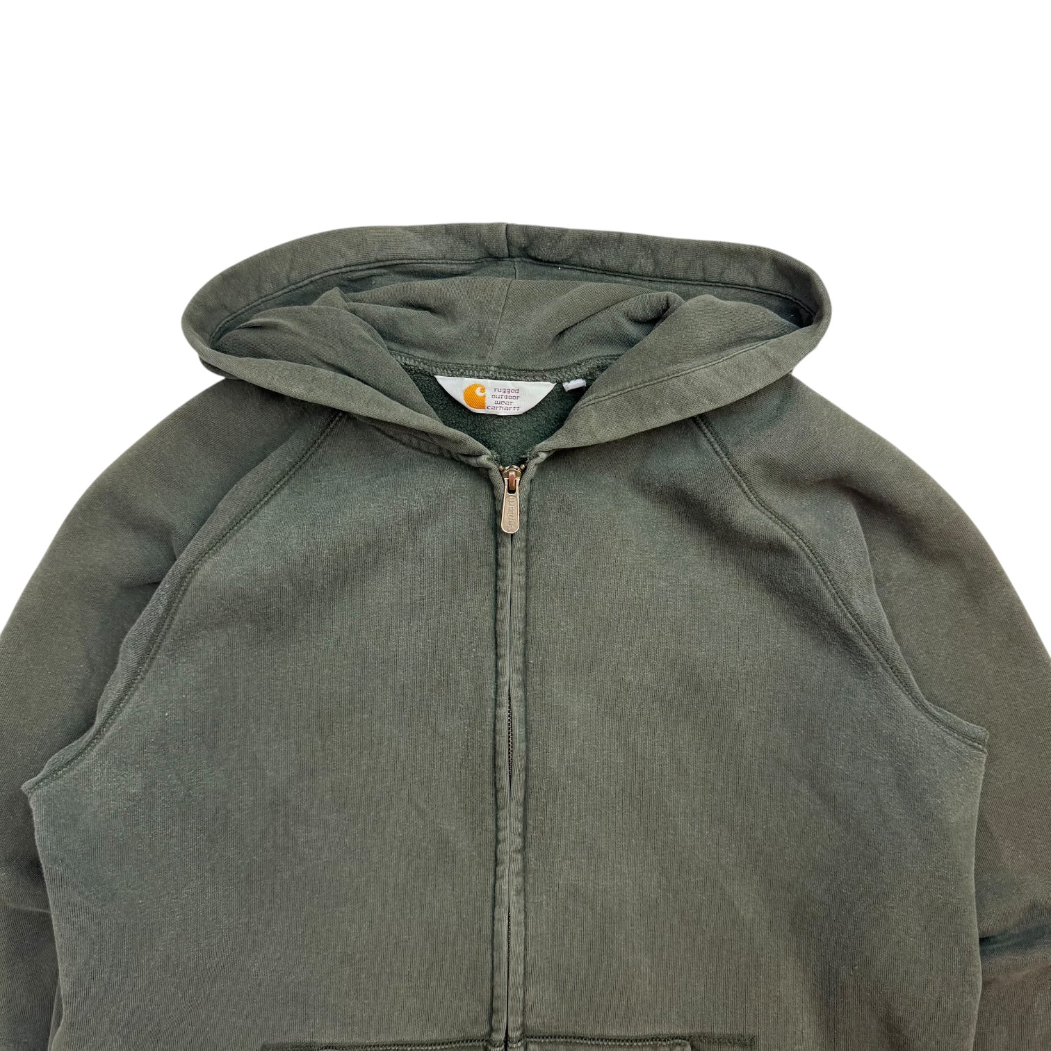 Vintage Carhartt Zip Up Hoodie Green