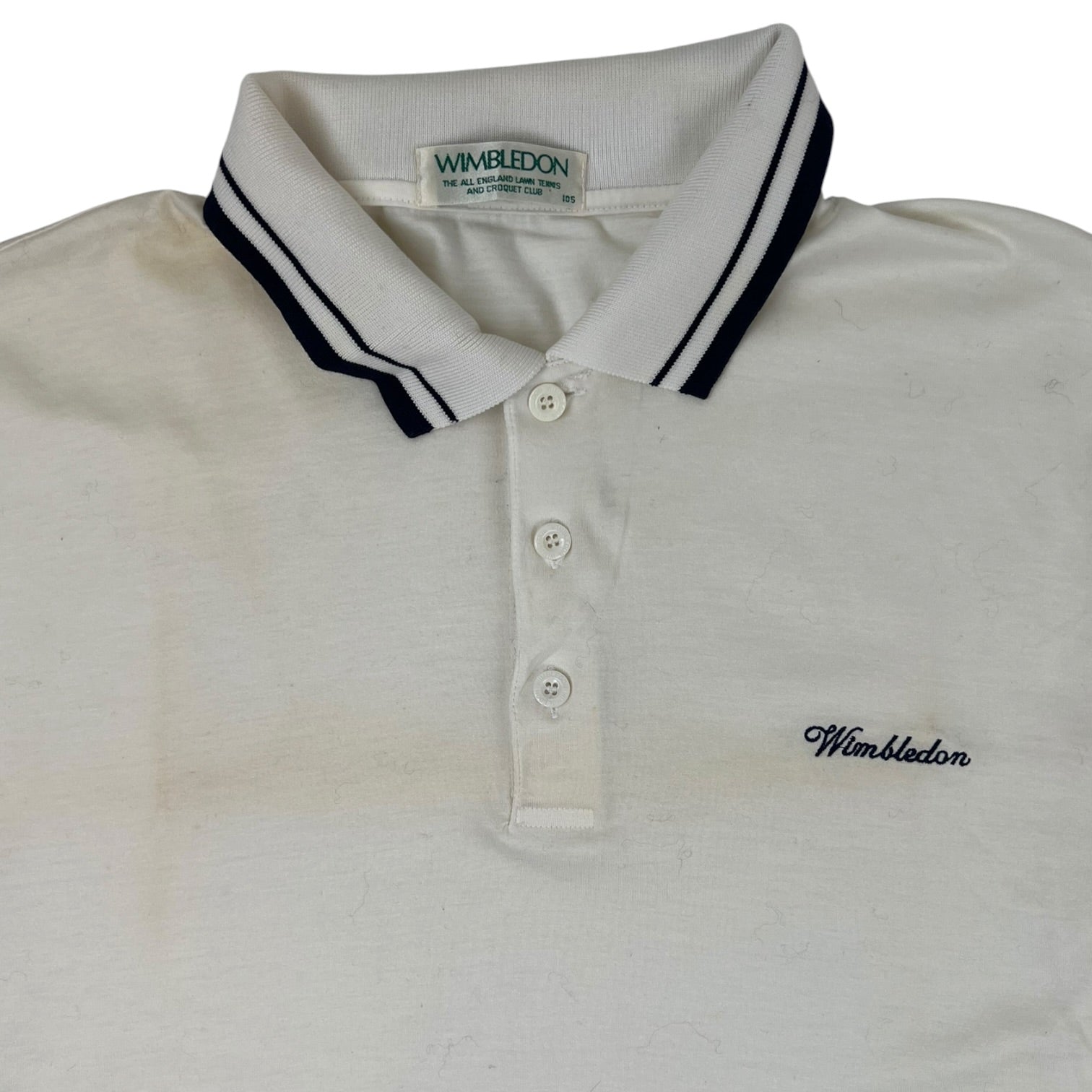 Vintage Wimbledon Polo Long Sleeve Shirt