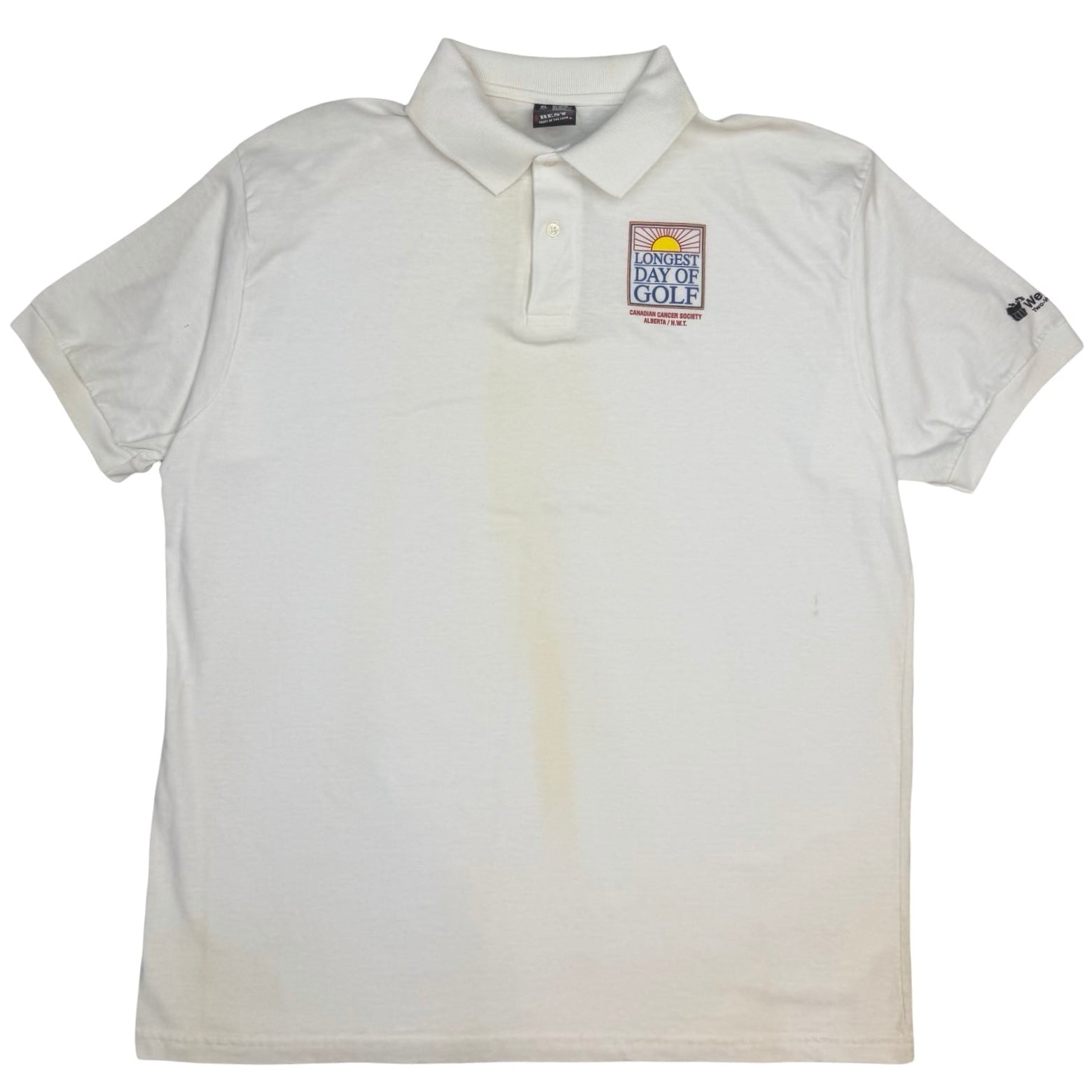 Vintage Longest Day Of Golf Polo White