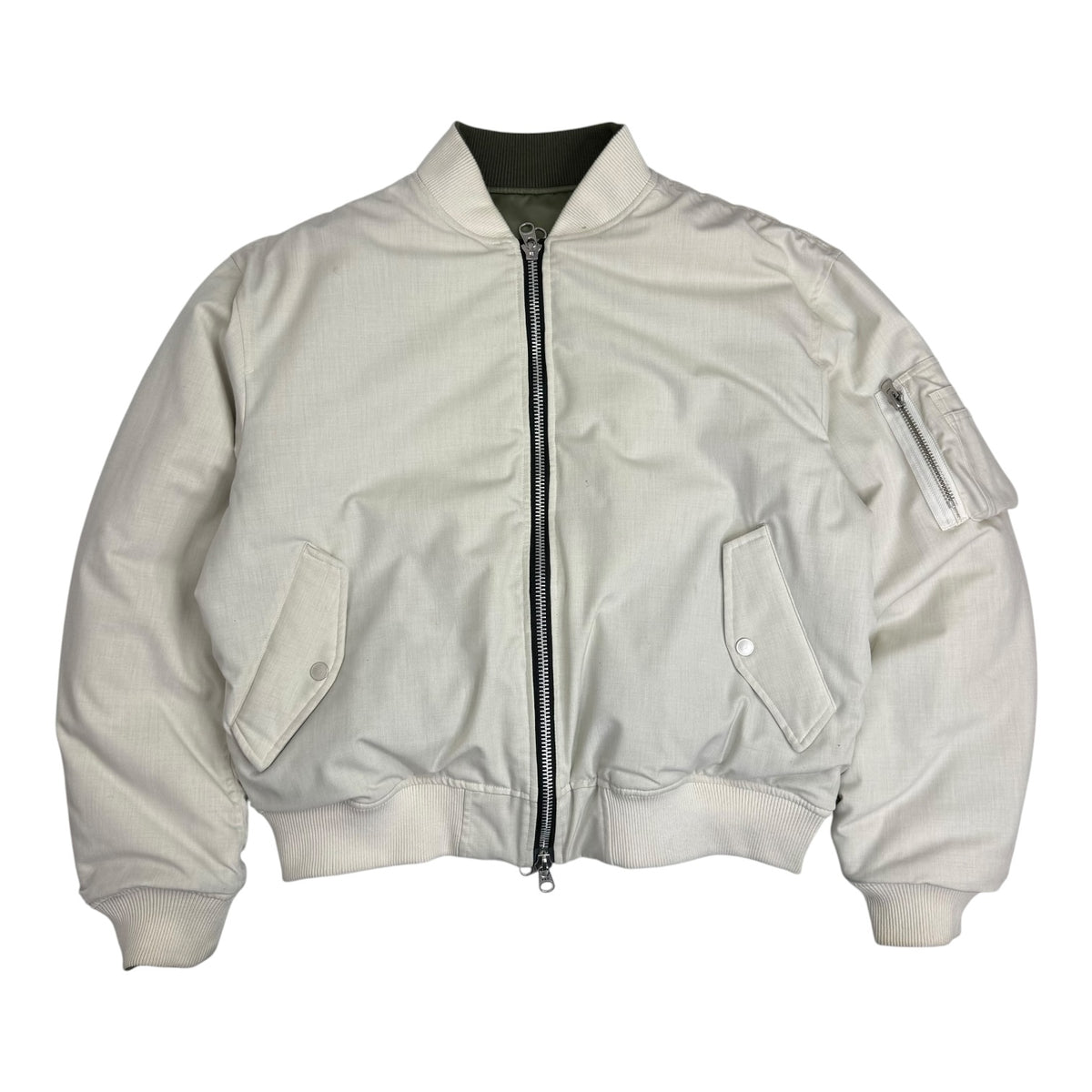 INSAIT Reversible Bomber Jacket Olive/White