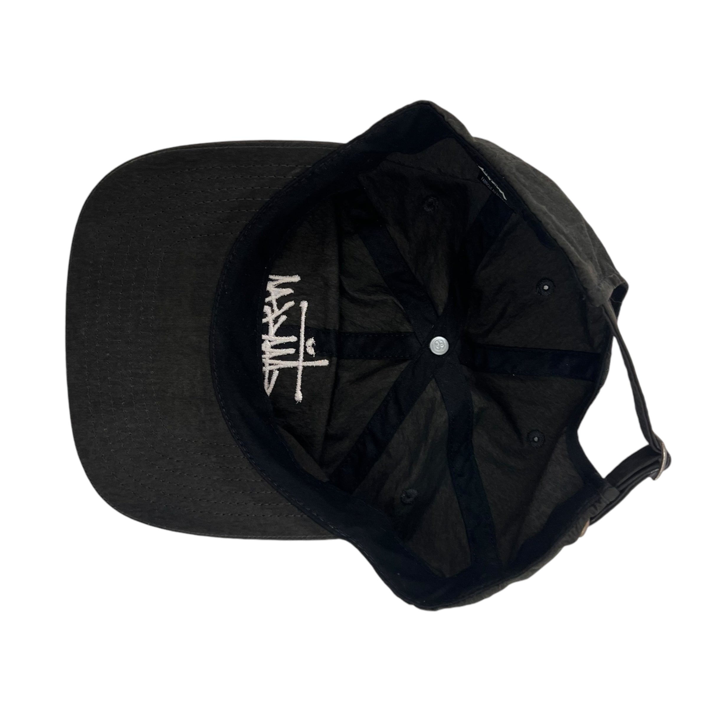 Stussy Stock Logo Nylon Hat Black