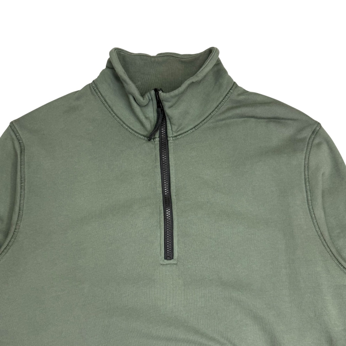 Stone Island Half Zip Patch Sweater Green